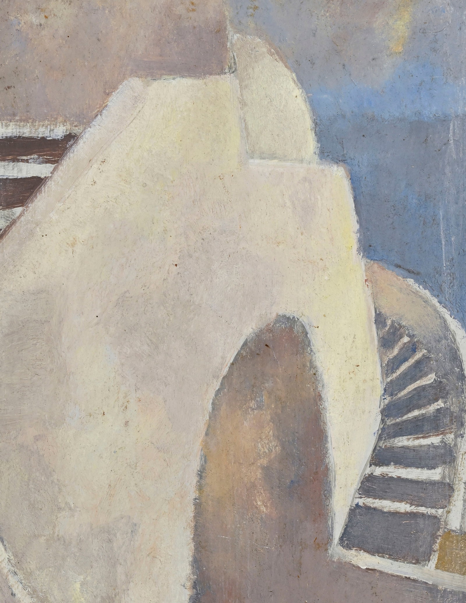 Rodolphe-Théophile Bosshard (1889-1960), "Chemin à l'Arcade", 1936, huile sur carton, sign - 3
