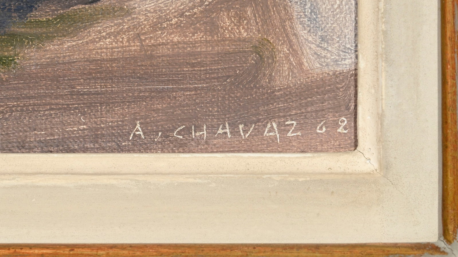 Albert Chavaz (1907-1990), Bord de rivière, 1962, huile sur toile marouflée sur panneau, s - 4