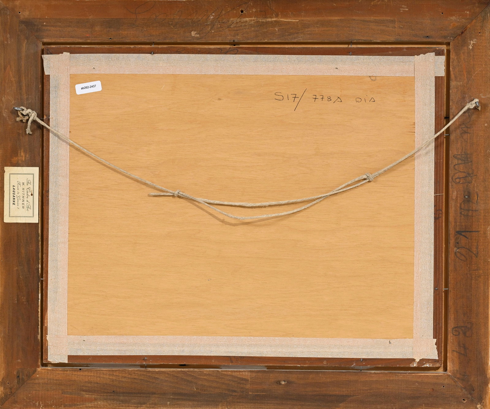 Albert Chavaz (1907-1990), Bord de rivière, 1962, huile sur toile marouflée sur panneau, s - 5