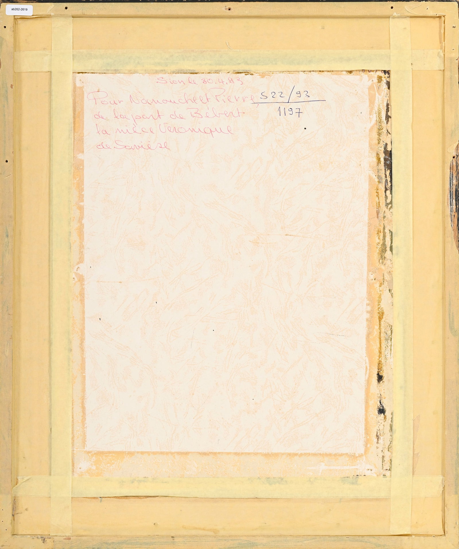 Albert Chavaz (1907-1990), Portrait d'une jeune femme, 1974, huile sur carton entoilé, sign - 5