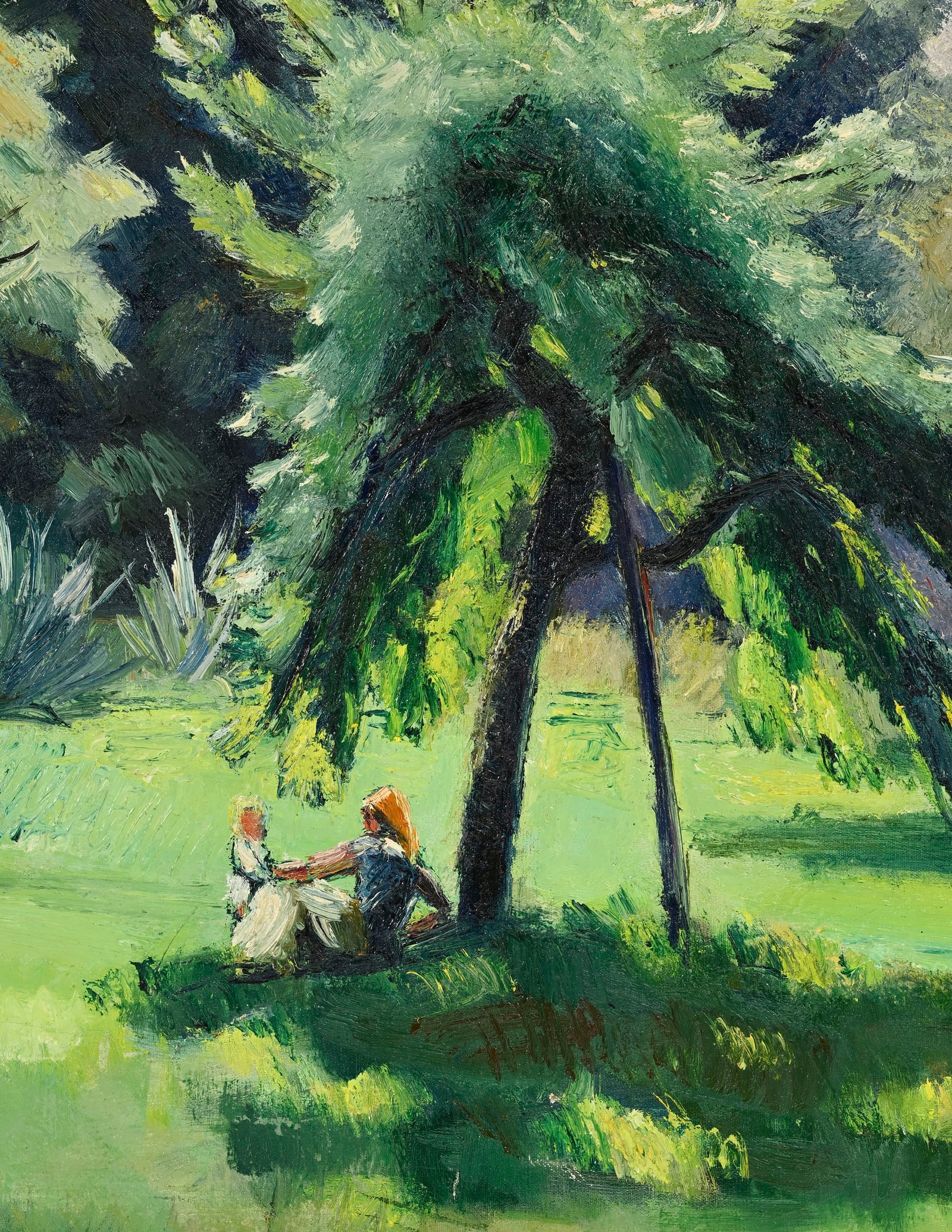 Charles Clément (1889-1972), Rencontre sur l'herbe, 1935, huile sur toile marouflée sur is - 3