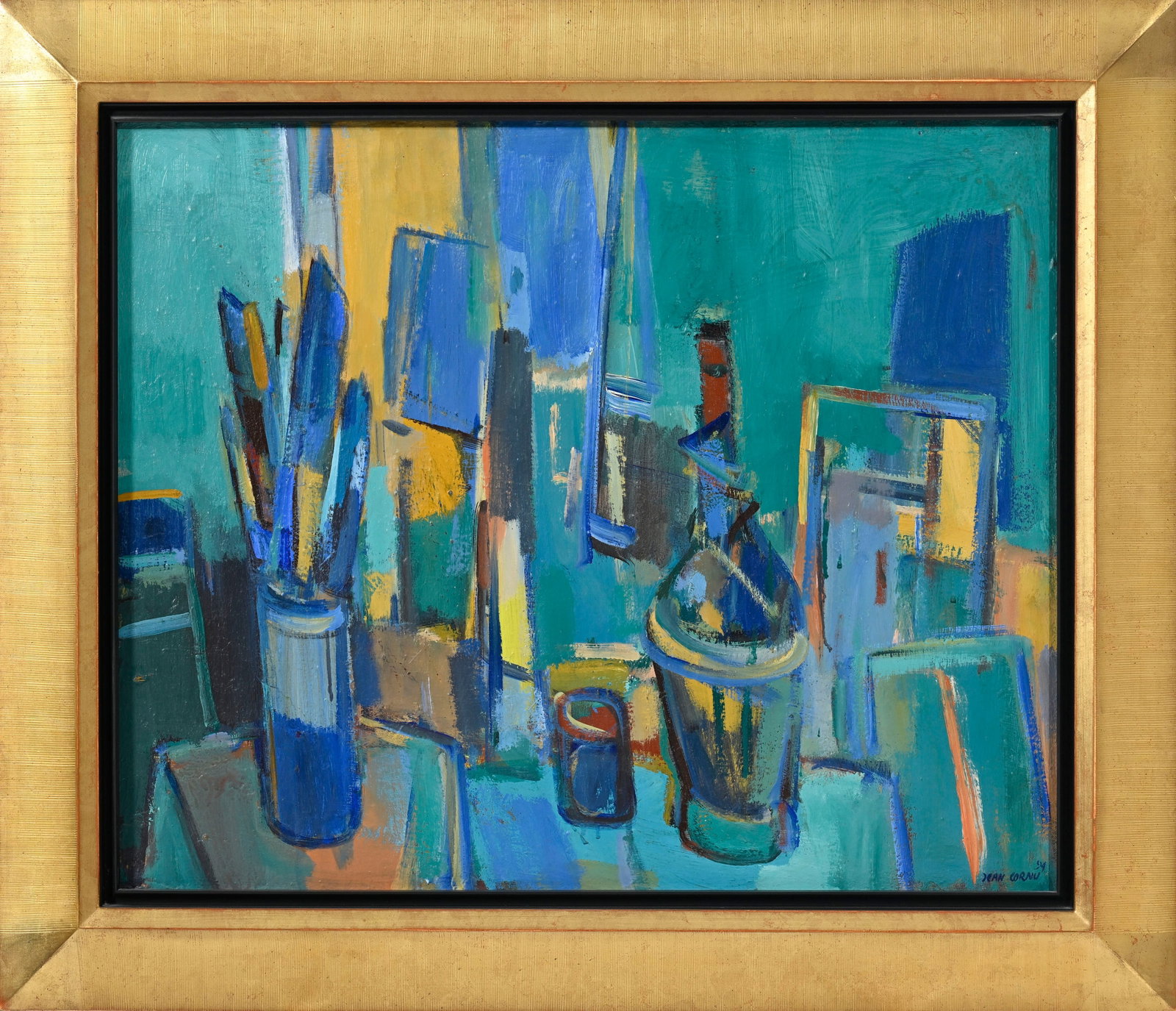 Jean Cornu (1915-2009), "La flasque", 1994, huile sur toile, signée et datée, contresign&# - 2