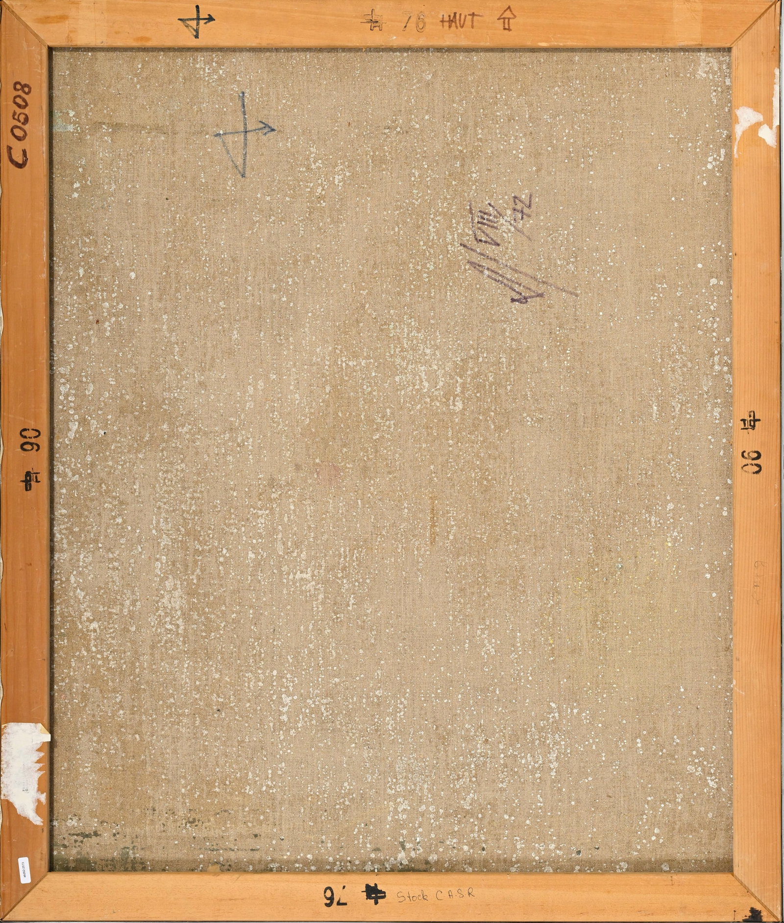 François Gay (1940), Composition, août 1972, huile sur toile, monogrammée et daté - 4