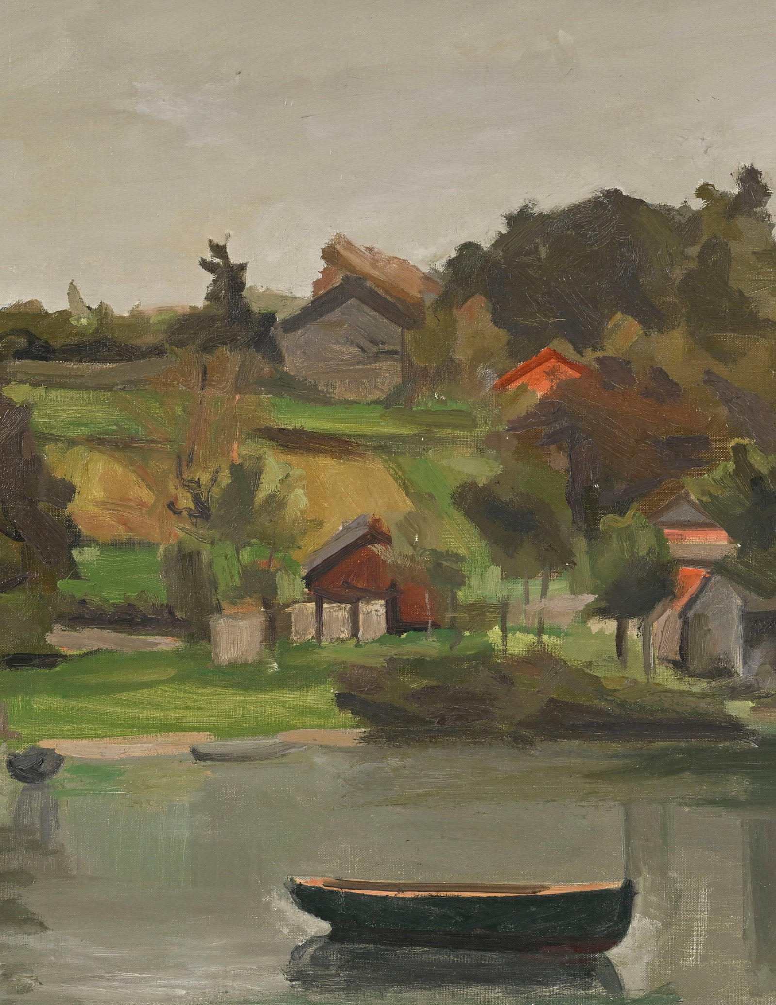 René Guinand (1892-1983), "Paysage à la Belotte", huile sur toile, signée, 60,5x81,5  - 3