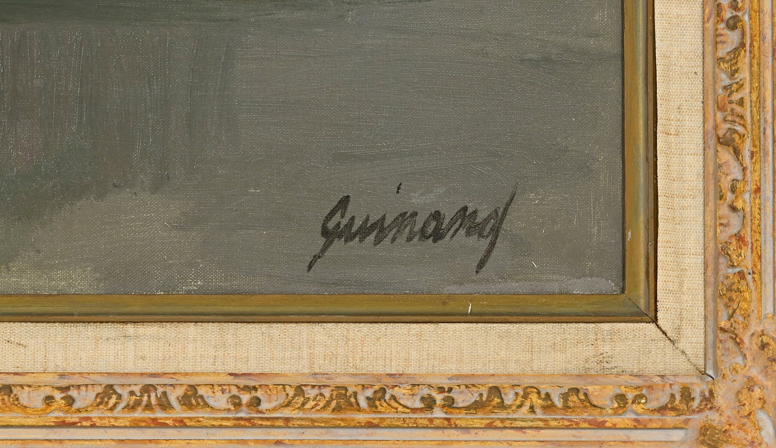 René Guinand (1892-1983), "Paysage à la Belotte", huile sur toile, signée, 60,5x81,5  - 4