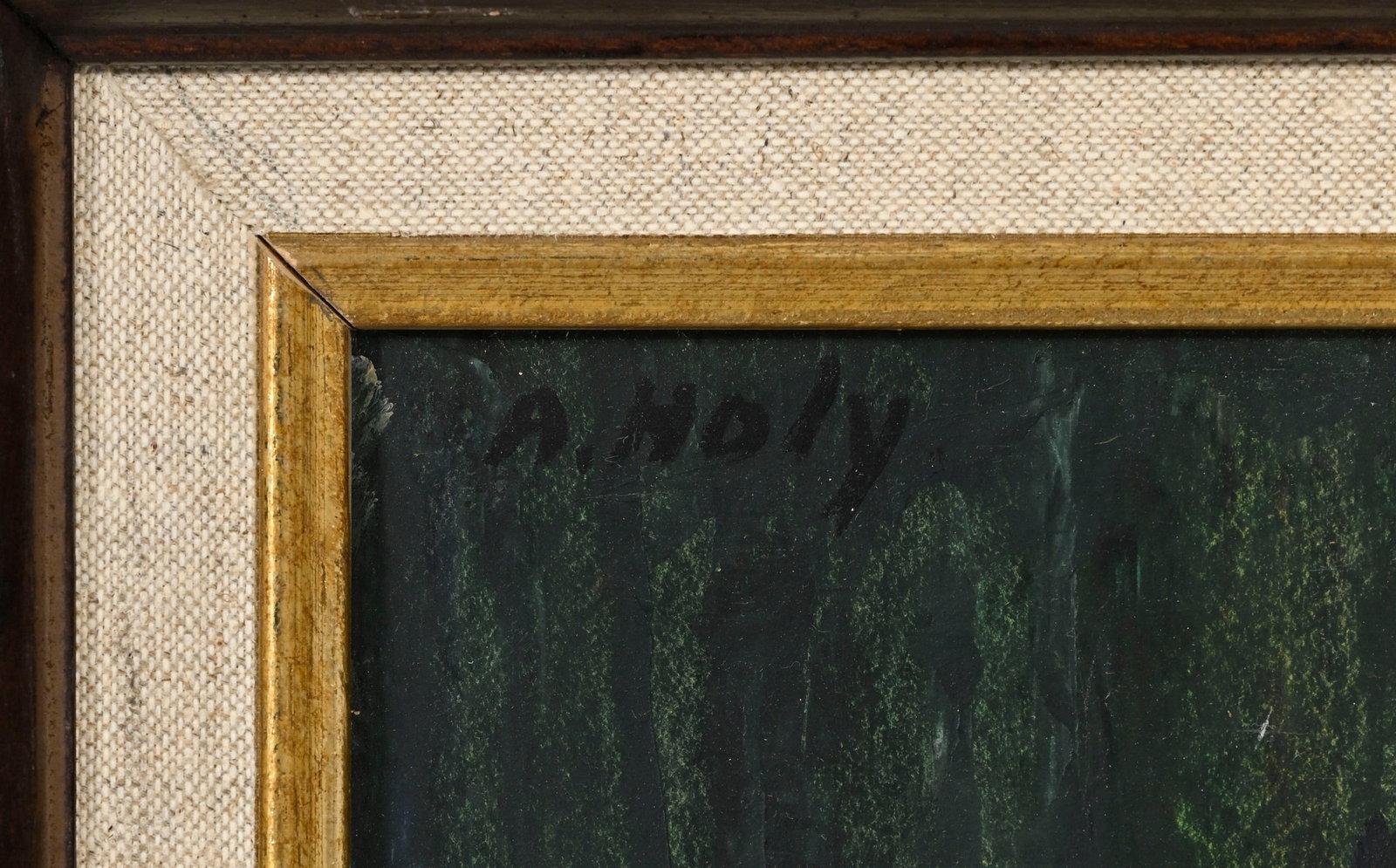Adrien Holy (1898-1979), Jeune norvégienne, huile sur papier marouflé sur toile, signé - 4
