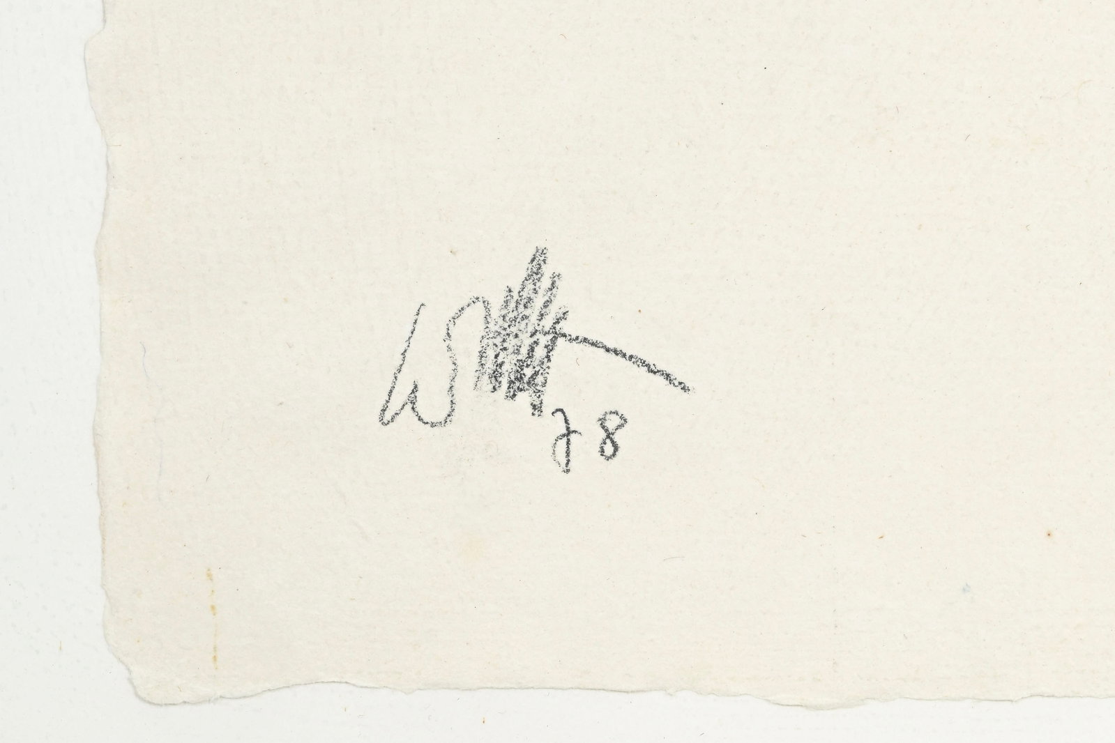 Jean Lecoultre (1930-2023), Composition, 1978, crayon sur papier, signé et daté, 52x37,5 c - 4