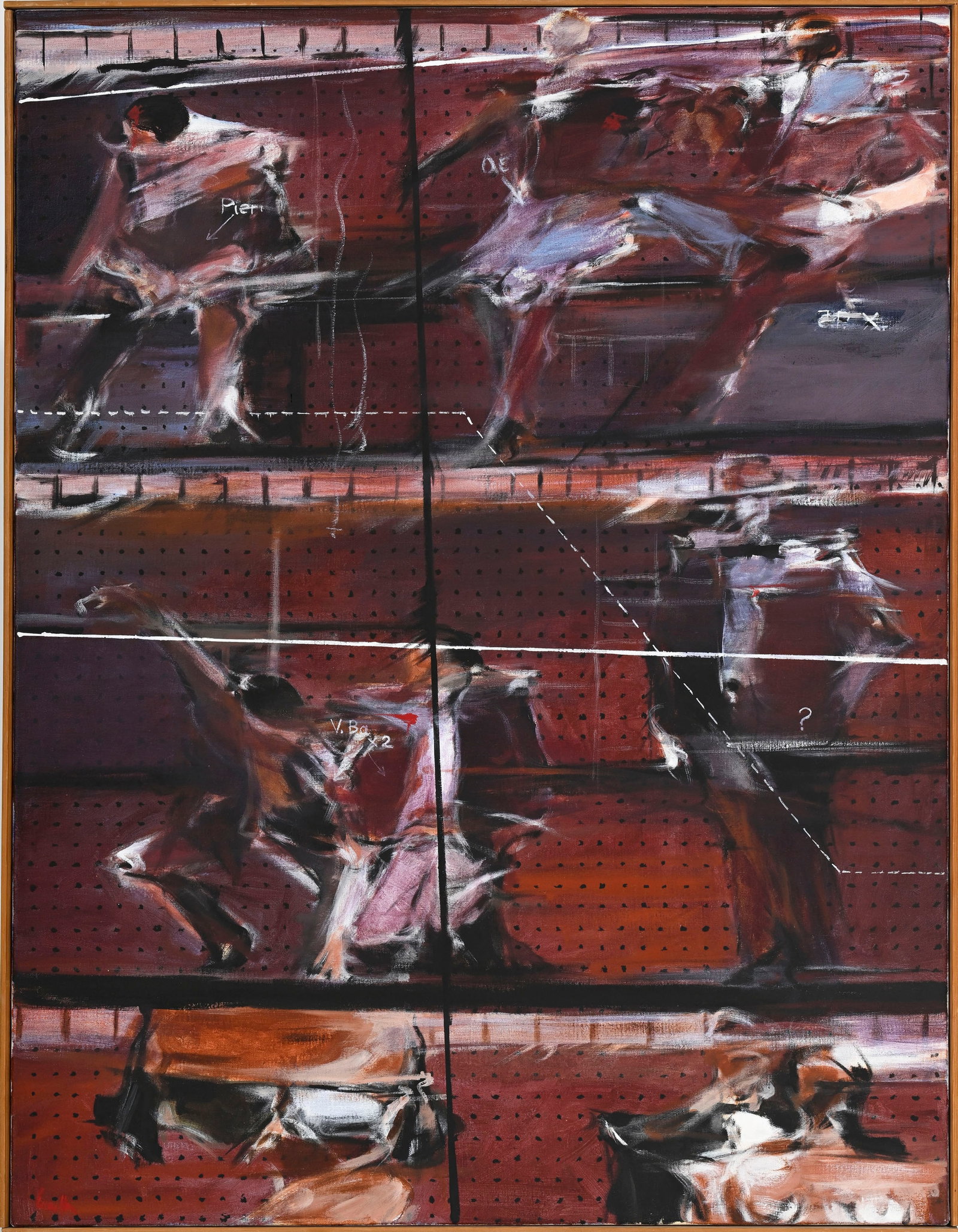 Jean Lecoultre (1930-2023), "Reverrons-nous nos chers disparus ?", 1964, acrylique sur toile, sign&# - 2