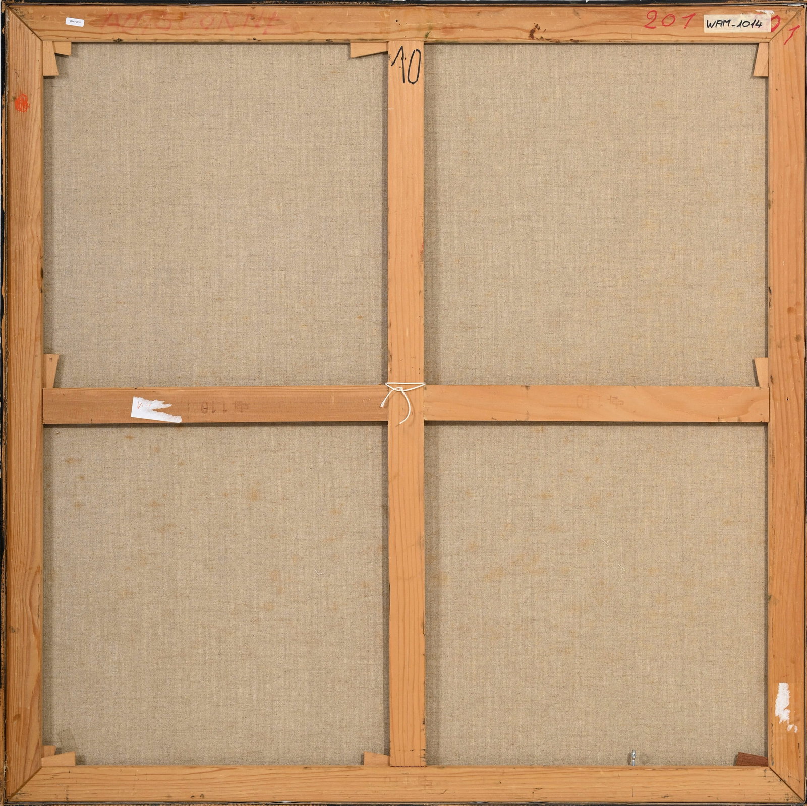 Walter Mafli (1915-2017), Poinsettia, 1992, huile sur toile, signée et datée, 110,5x110,5  - 5