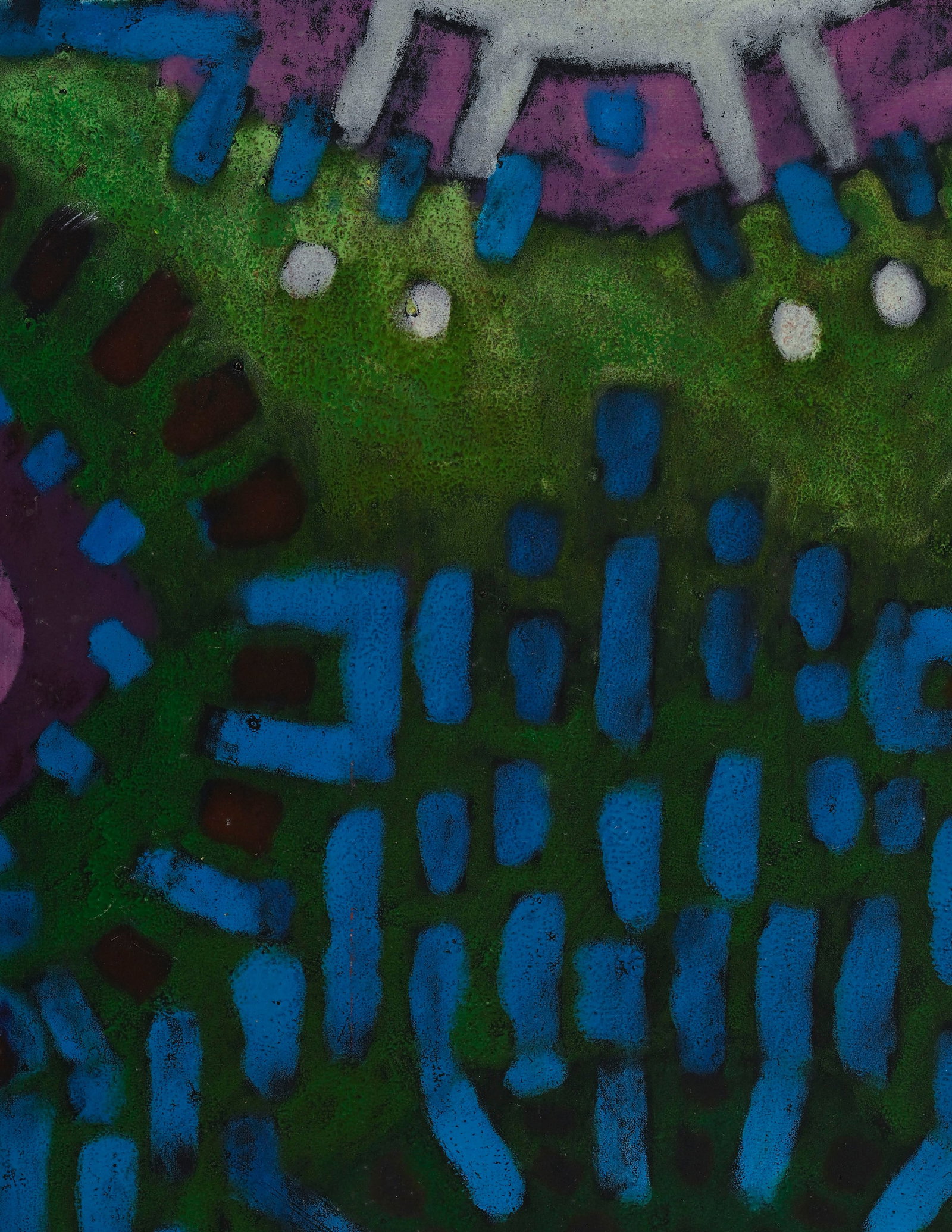 Walter Mafli (1915-2017), Composition, 2008, encre d'imprimerie sur panneau, signée et daté - 3