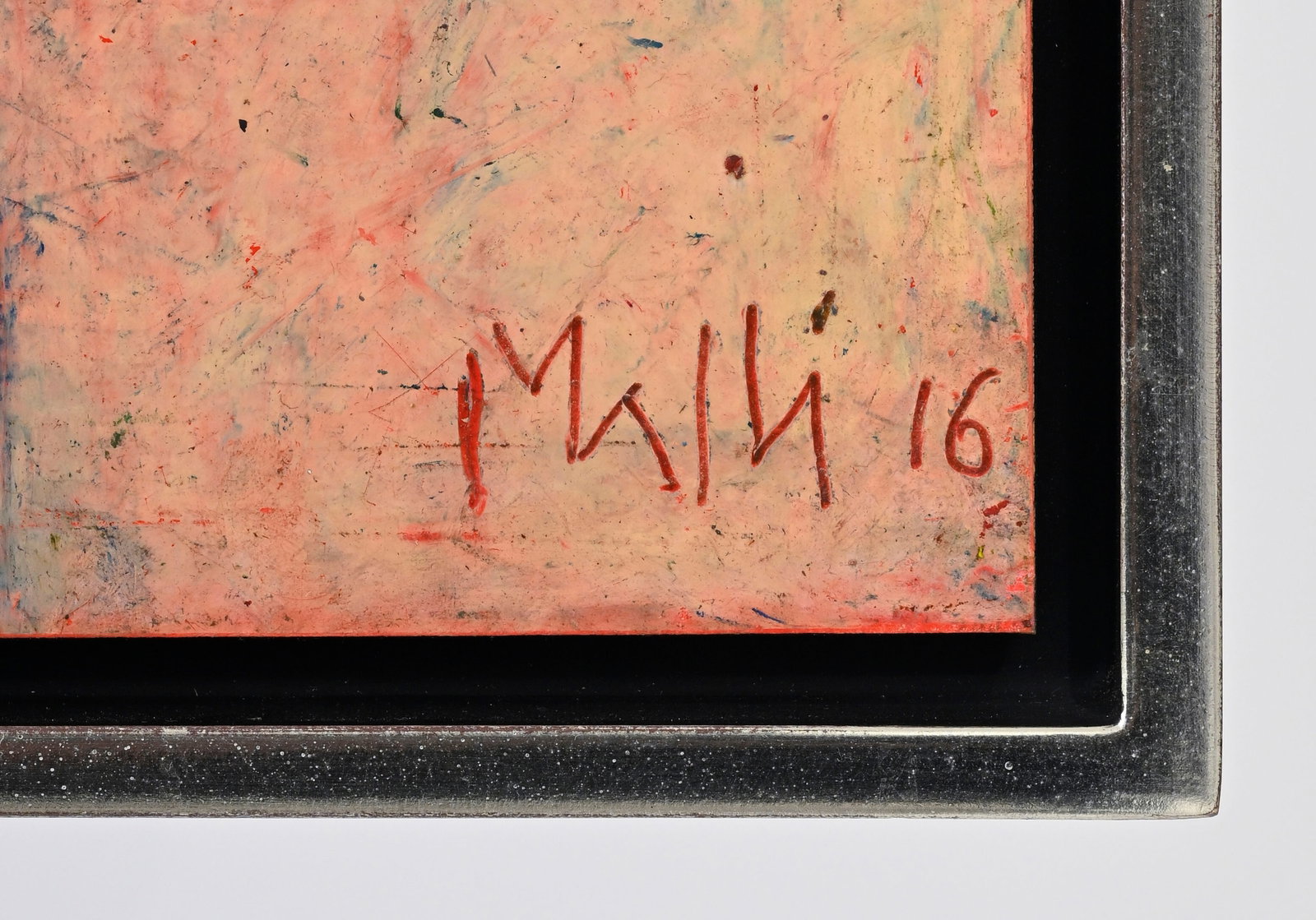 Walter Mafli (1915-2017), Composition, 2016, pastel gras sur carton monté sur panneau, sign - 4