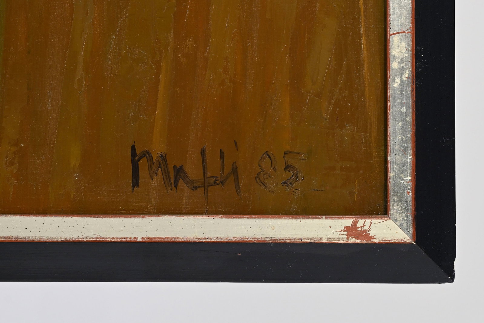 Walter Mafli (1915-2017), Champ de blé en été, 1985, huile sur toile, signée et  - 4