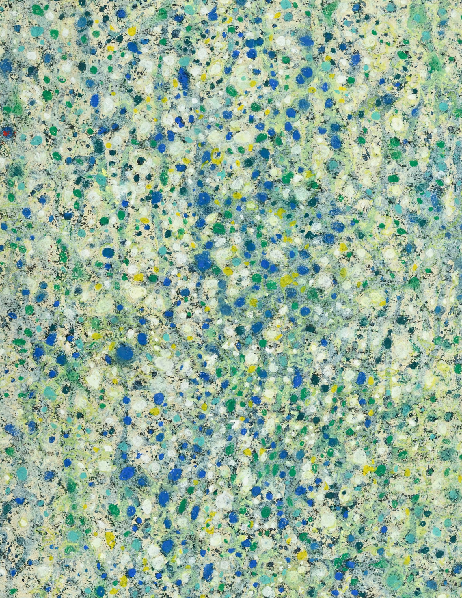 Walter Mafli (1915-2017), Champ de fleurs, 1983, pastel et gouache sur papier, signé et dat - 3