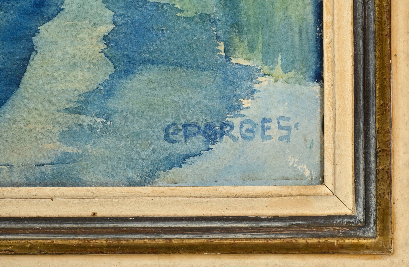 Clara Porges (1879-1963), "Lac de Cavloccio et Pizzi dei Rossi", aquarelle sur papier, signée,  - 4