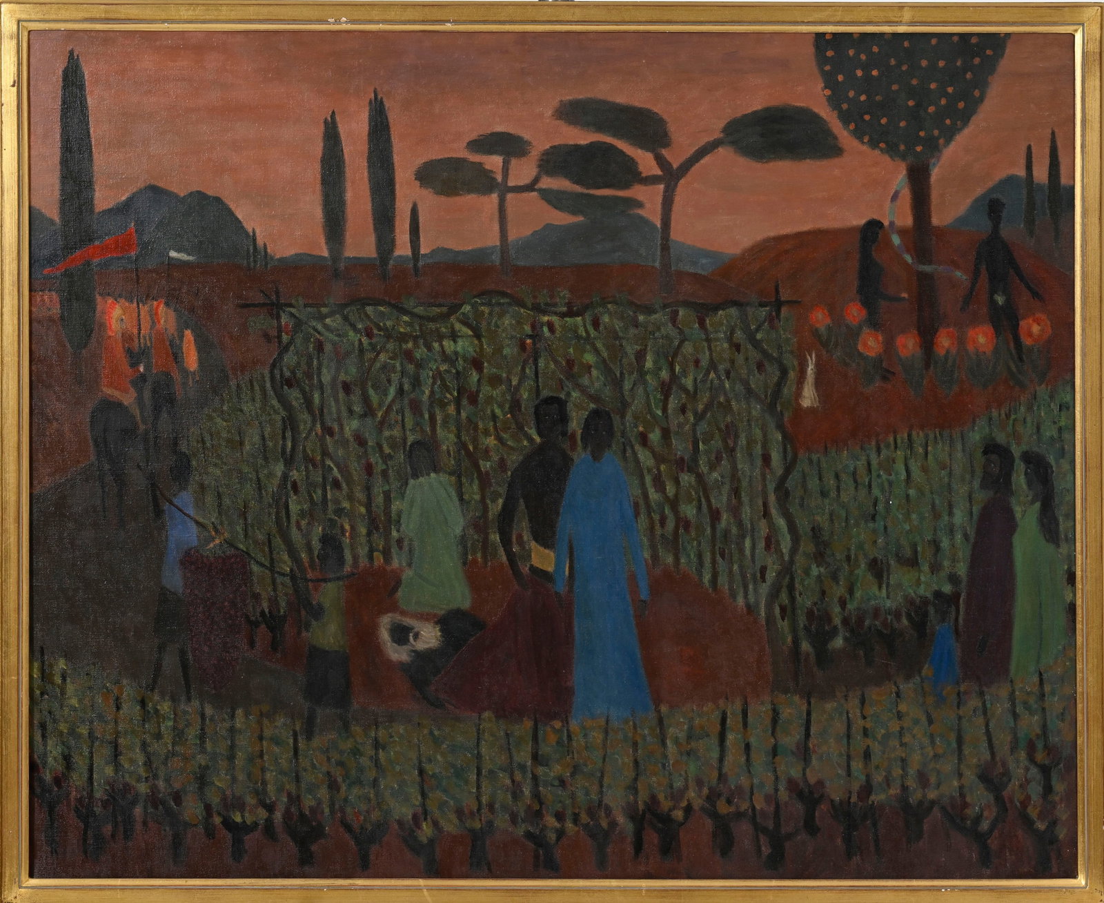 Henry Roulet (1915-1995), "Ivresse de Noé", 1973, huile sur toile, signée, contresigné - 2