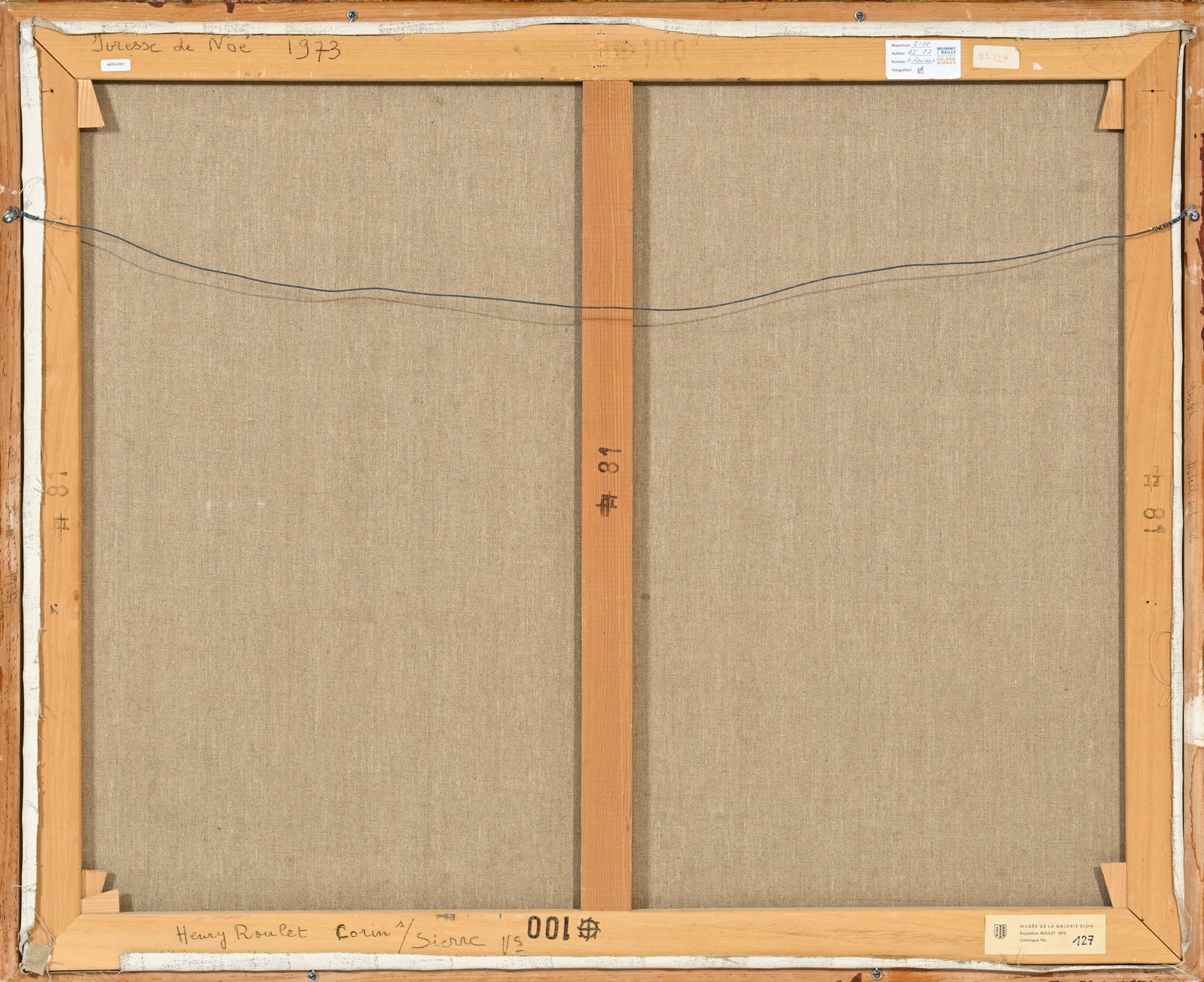Henry Roulet (1915-1995), "Ivresse de Noé", 1973, huile sur toile, signée, contresigné - 5