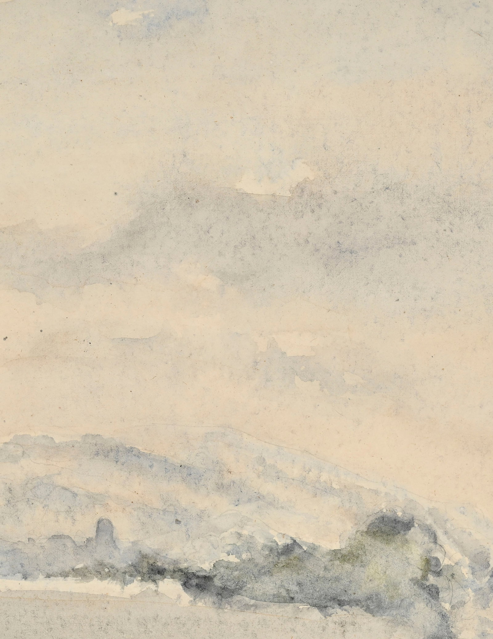 Pietro Sarto (1930), Paysage nuageux, aquarelle sur papier, signée, 27x35 cm - 3