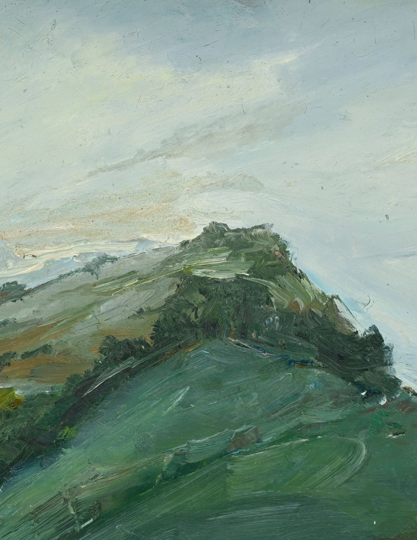 Pietro Sarto (1930), Paysage verdoyant, huile sur isorel, signée, 34,5x47 cm - 3