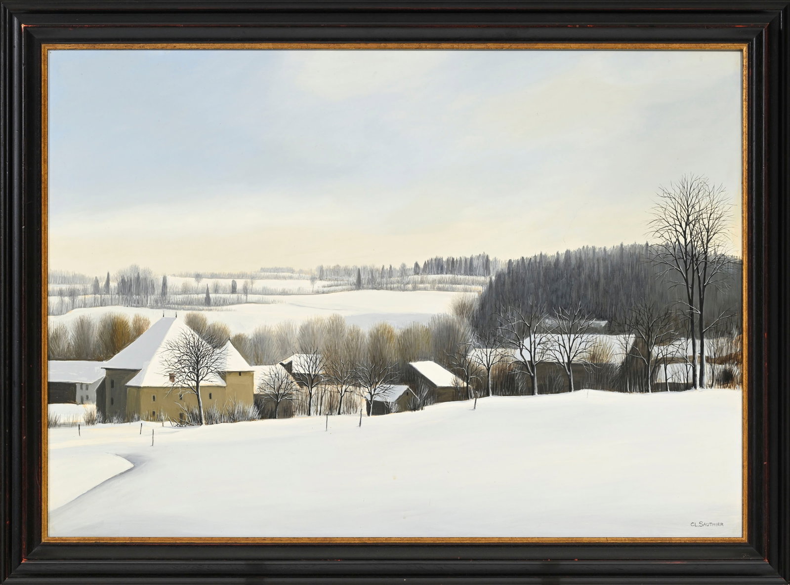 Claude Sauthier (1929-2016), "Soujet no. 8", huile sur panneau, signée et titrée au verso, - 2