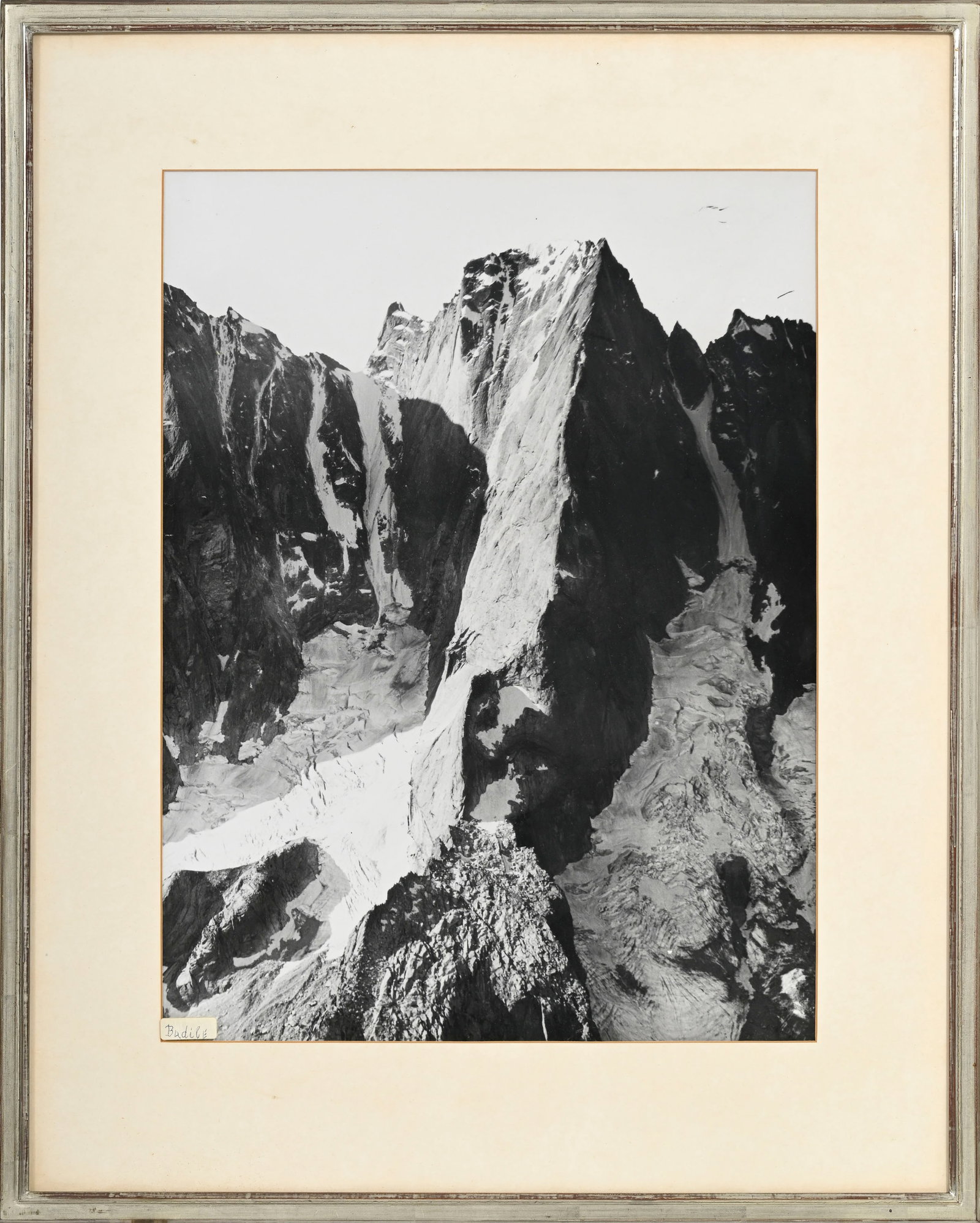 Ecole suisse du XXe s., Piz Badile, tirage argentique monté sur carton, 41x31 cm (à vue) - 2