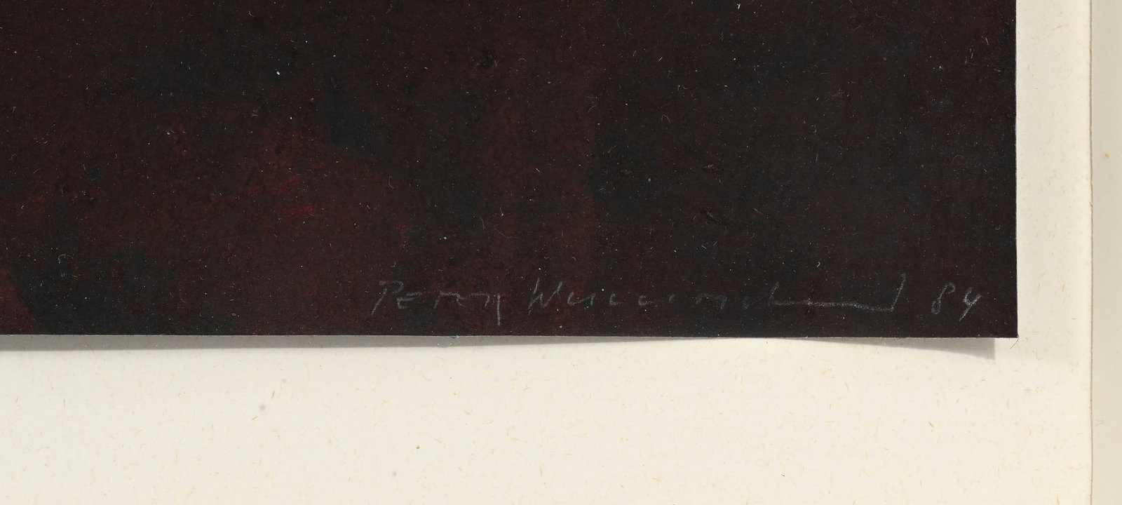 Peter Wullimann (1941-2016), Coucher de soleil, 1984, technique mixte sur papier, signée et dat - 4