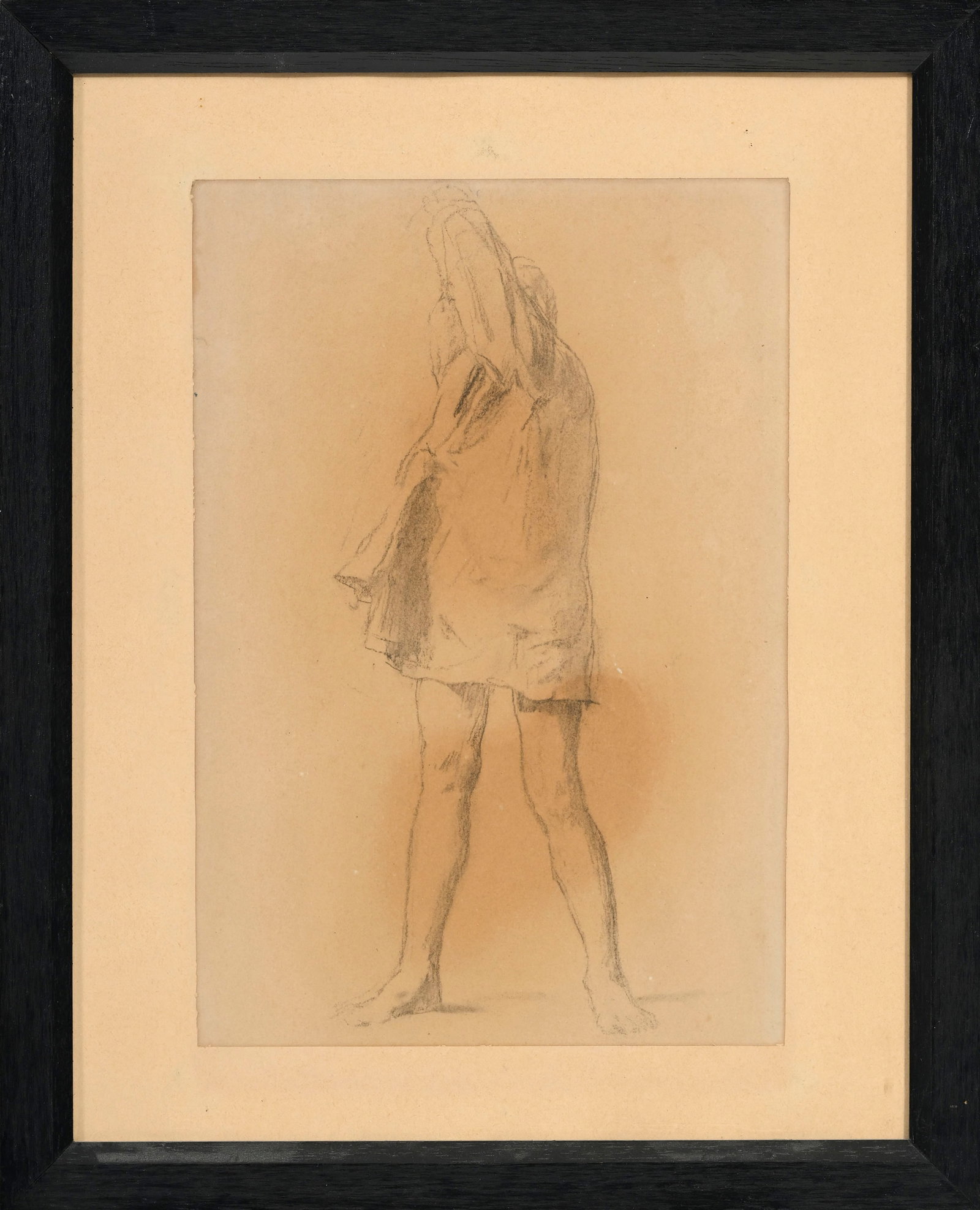 Albert Anker (1831-1910), L'habillement, crayon sur papier, tampon de la succession A. Anker au vers - 2