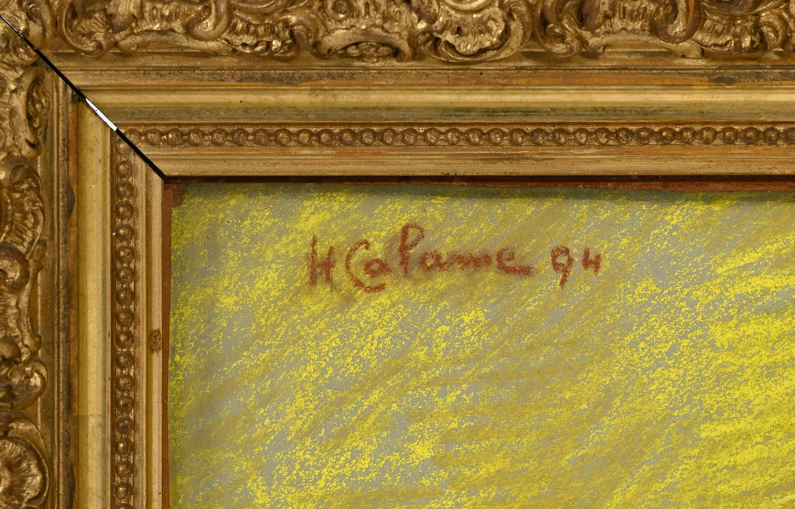 Hélène Calame (1869-1898), Portrait d'une jeune fille, 1894, pastel sur papier, signé - 4