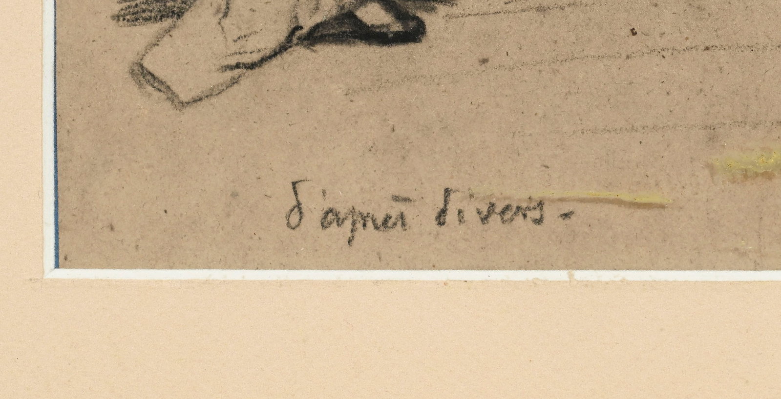 Arthur Calame (1843-1919), Femmes, ensemble de 5 œuvres sur papier (pierre noire, crayon de gra - 18