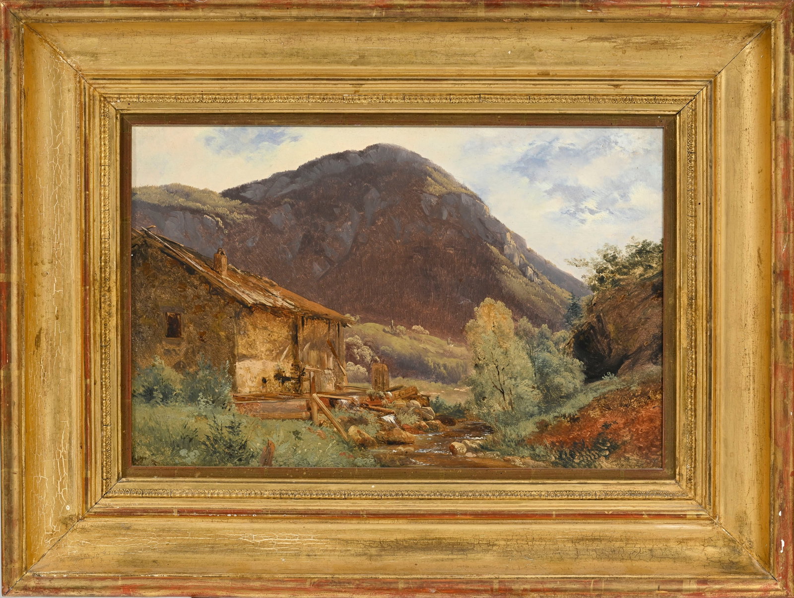 Alexandre Calame (1810-1864), "Vieux moulin", 1833-1836, huile sur carton, 30,5x46,5 cm Provenanc - 2