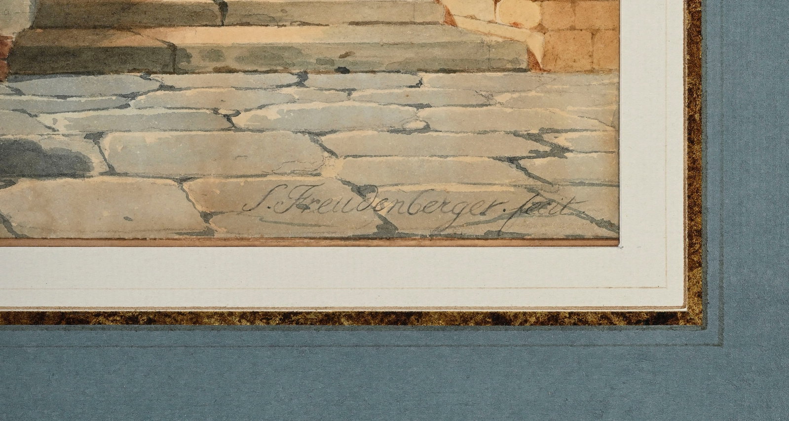 Sigmund Freudenberger (1745-1801), "La visite" et "Les premiers pas", 2 aquarelles sur papier, sign& - 8