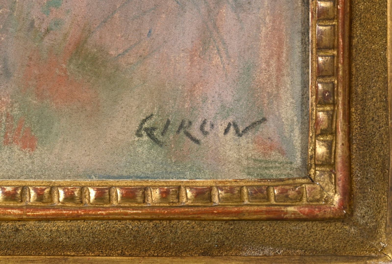 Charles Giron (1850-1914), Paysage du Sud de la France, pastel sur papier, signé, 31,5x39,5 cm  - 4