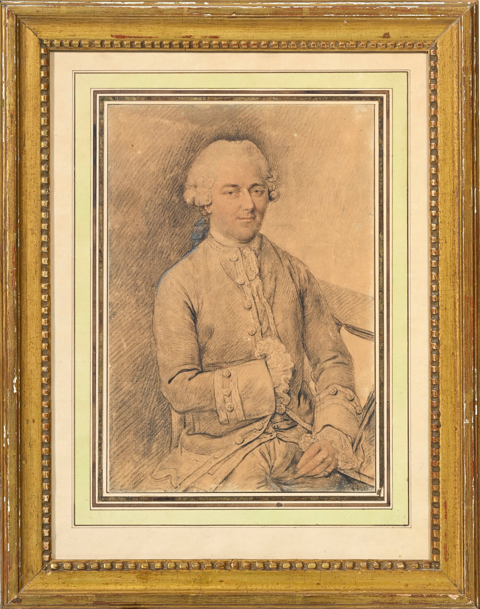 Jean Étienne Liotard (1702-1789), suiveur de, Portrait d'un gentilhomme et Portrait d'une é - 3