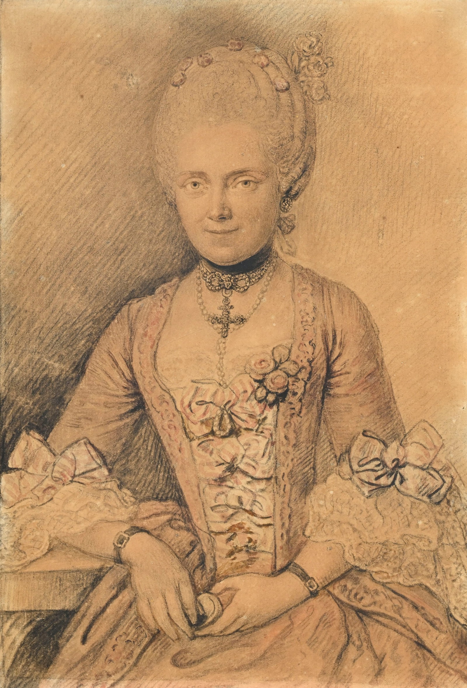 Jean Étienne Liotard (1702-1789), suiveur de, Portrait d'un gentilhomme et Portrait d'une é - 4