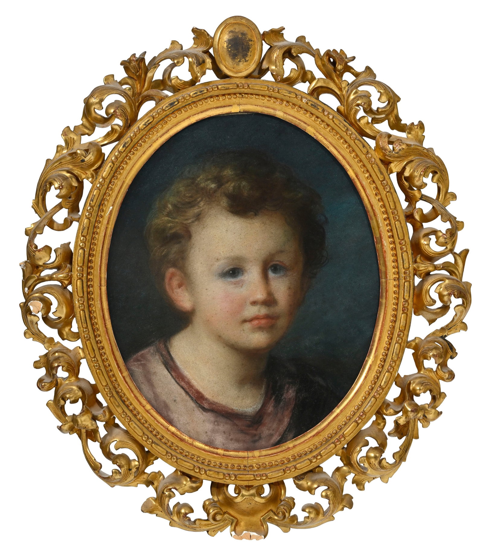 Amélie Munier-Romilly (1788-1875), Portrait d'Adolphe Chenevière (1855-1917), pastel sur p: Amélie Munier-Romilly (1788-1875), Portrait d'Adolphe Chenevière (1855-1917), pastel sur papier, 35,5x28,5 cm (à vue) Condition Présence de piqûres éparses