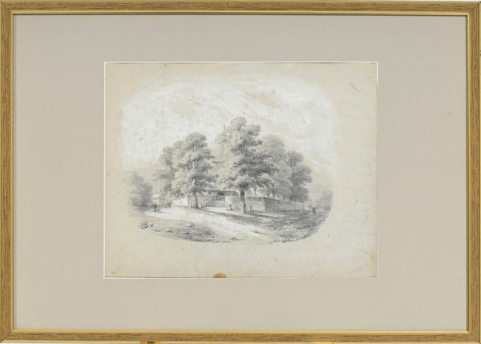 Jean-Baptiste Muntzberger (1794-1878), Paysages, ensemble de 7 œuvres sur papier, monogramm - 14