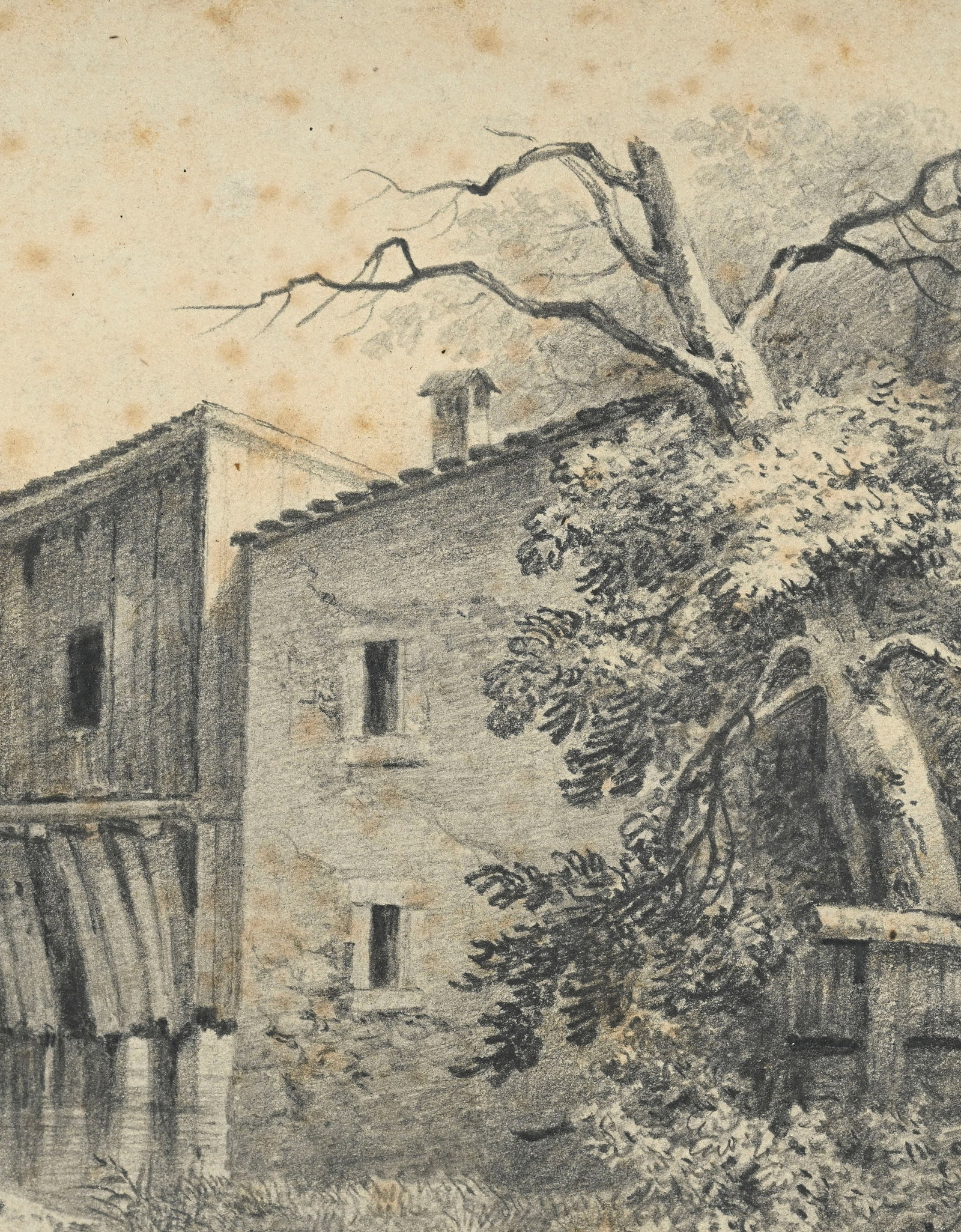 Jean-Baptiste Muntzberger (1794-1878), Paysages, ensemble de 7 œuvres sur papier, monogramm - 20