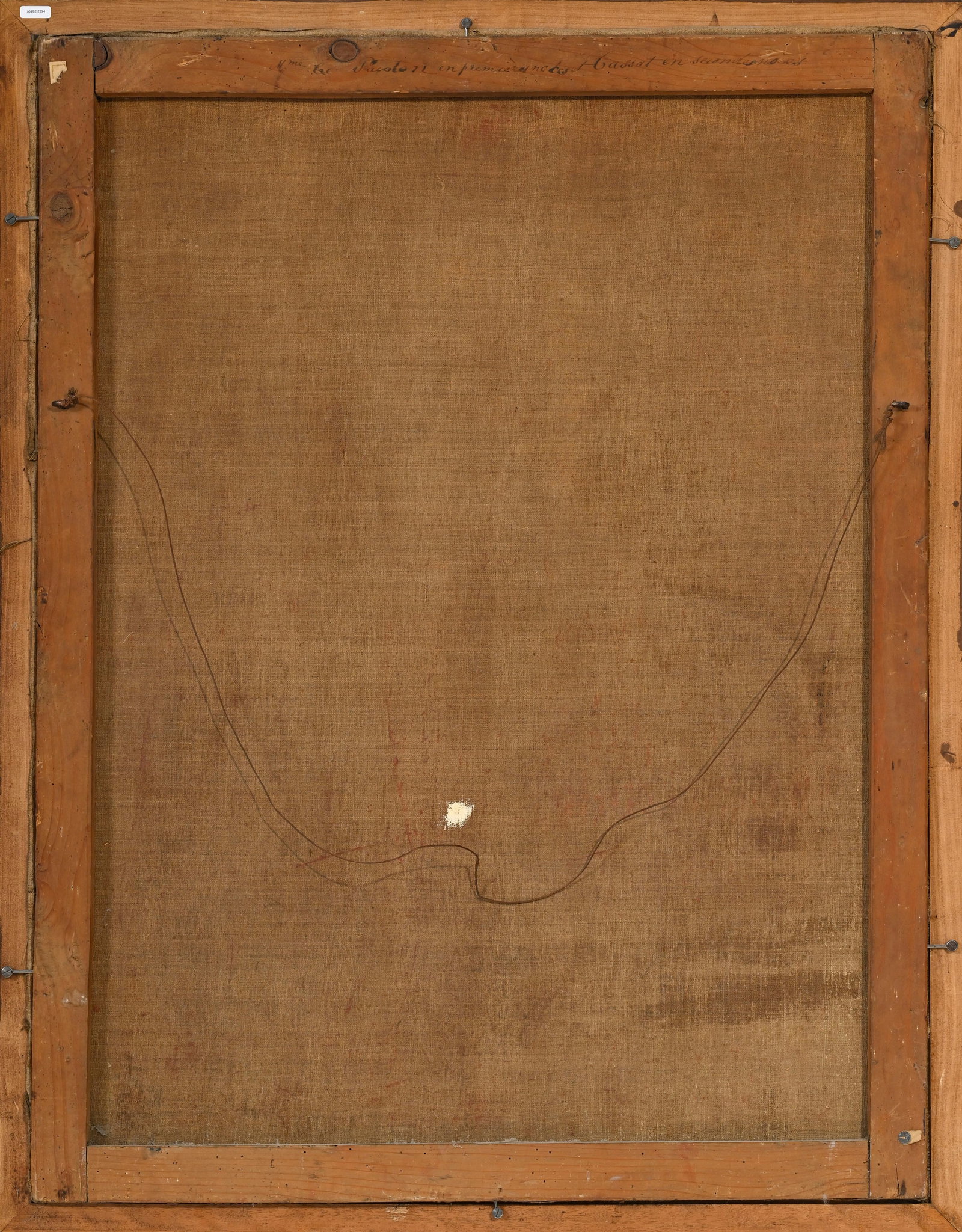 Ecole suisse du XVIIIe, Portrait d'une élégante, huile sur toile, 96,5x73,5 cm Annotation - 4