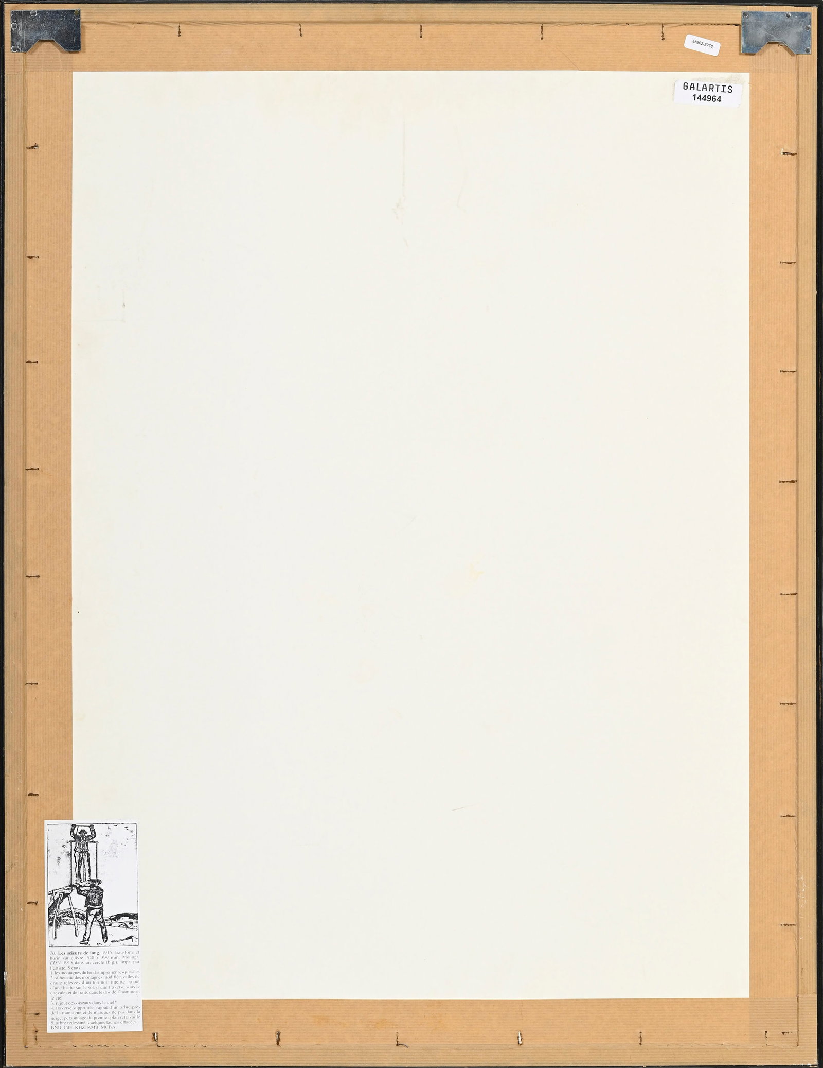 Edouard Vallet (1876-1929), "Les scieurs de long", 1915, eau-forte sur papier, signée au crayon - 7