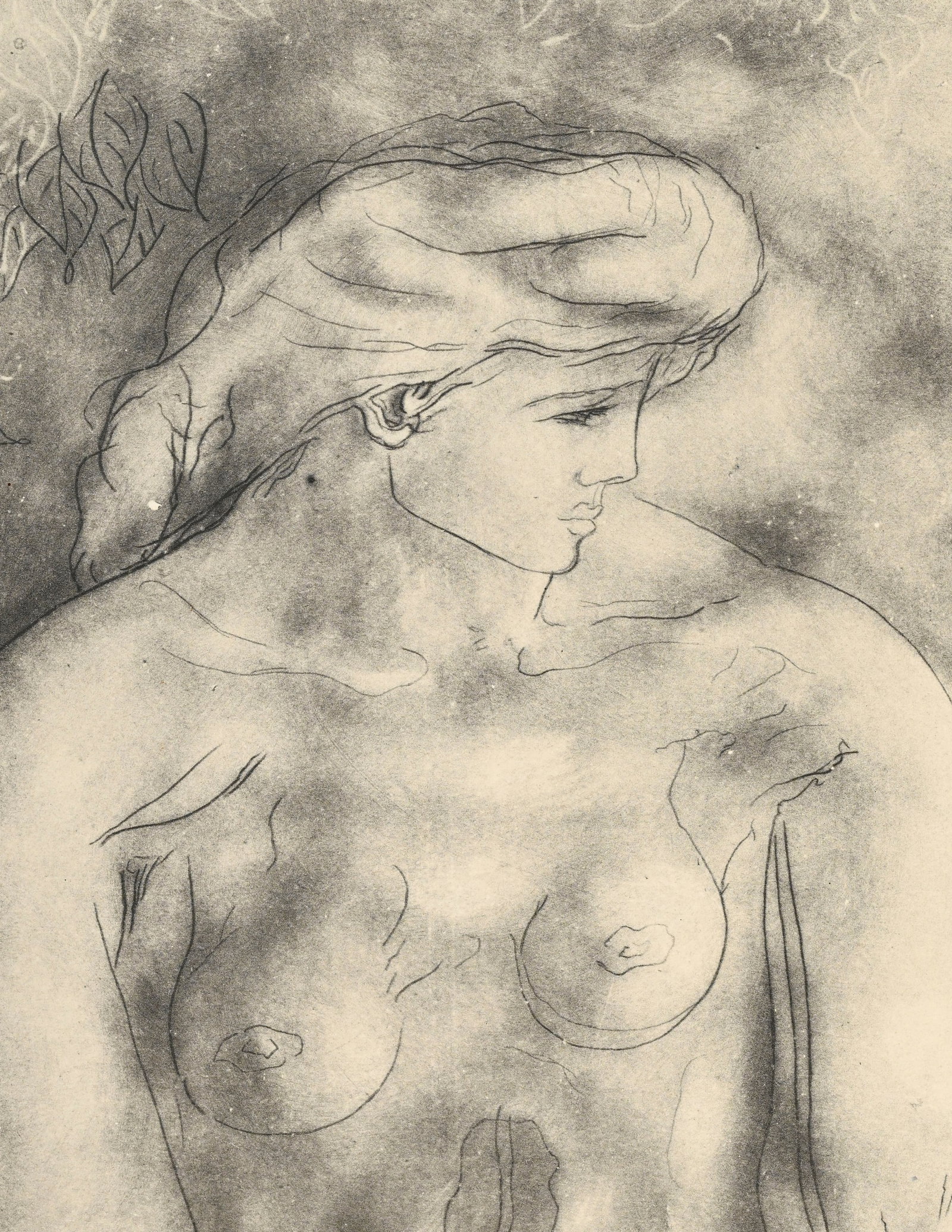 Georges Braque (1882-1963), d'après, Nu aux feuilles, lithographie, signée dans la plaque, - 3