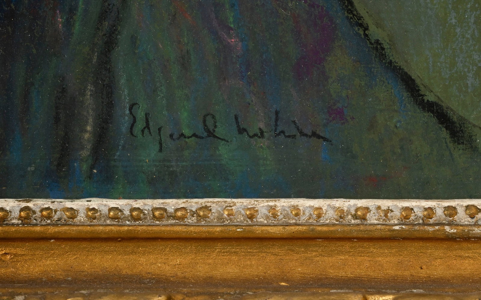 Edgar Chahine (1874-1947), Portrait de femme, pastel sur papier, signé, 44,5x36,5 cm (à vu - 4