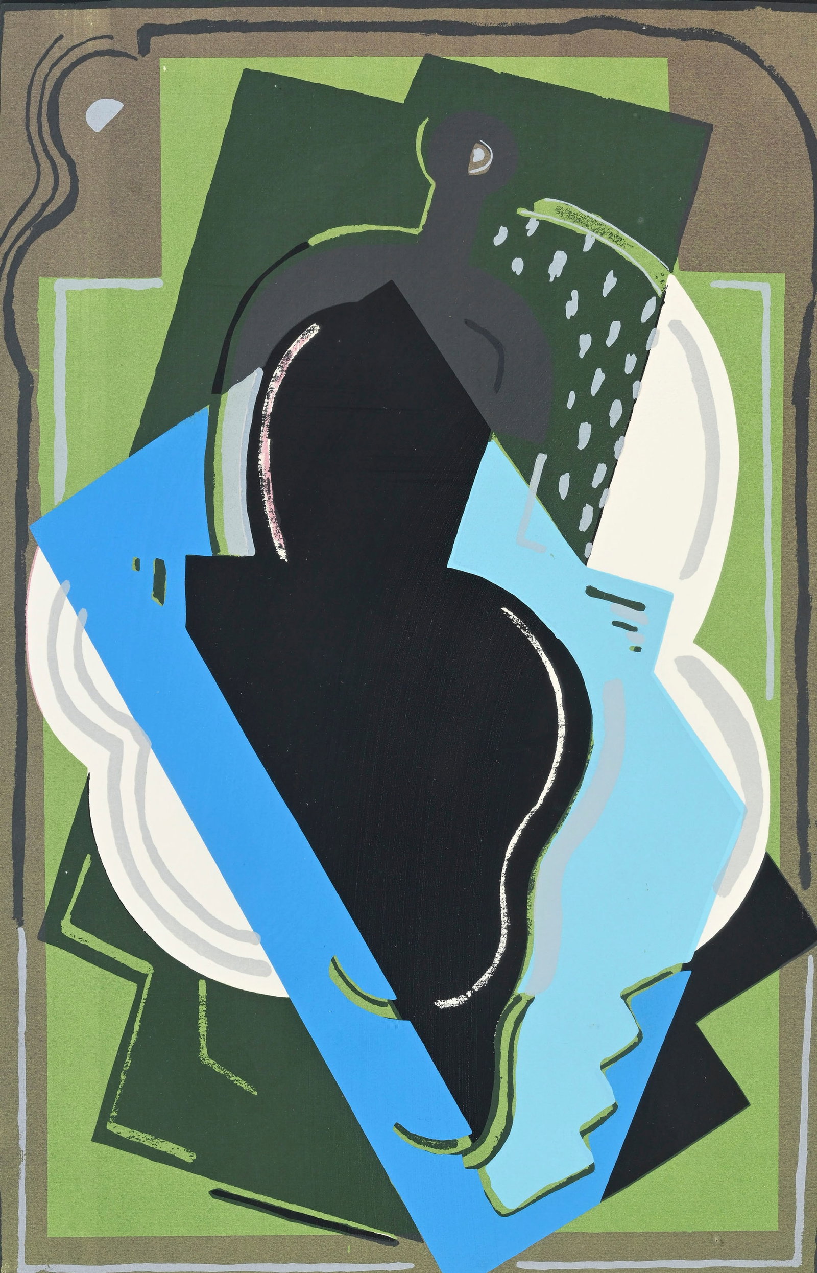 Albert Gleizes (1881-1953), "Portrait de Mrs Walter Fleisher", c.1927, lithographie en couleurs, cac (1 of 6)