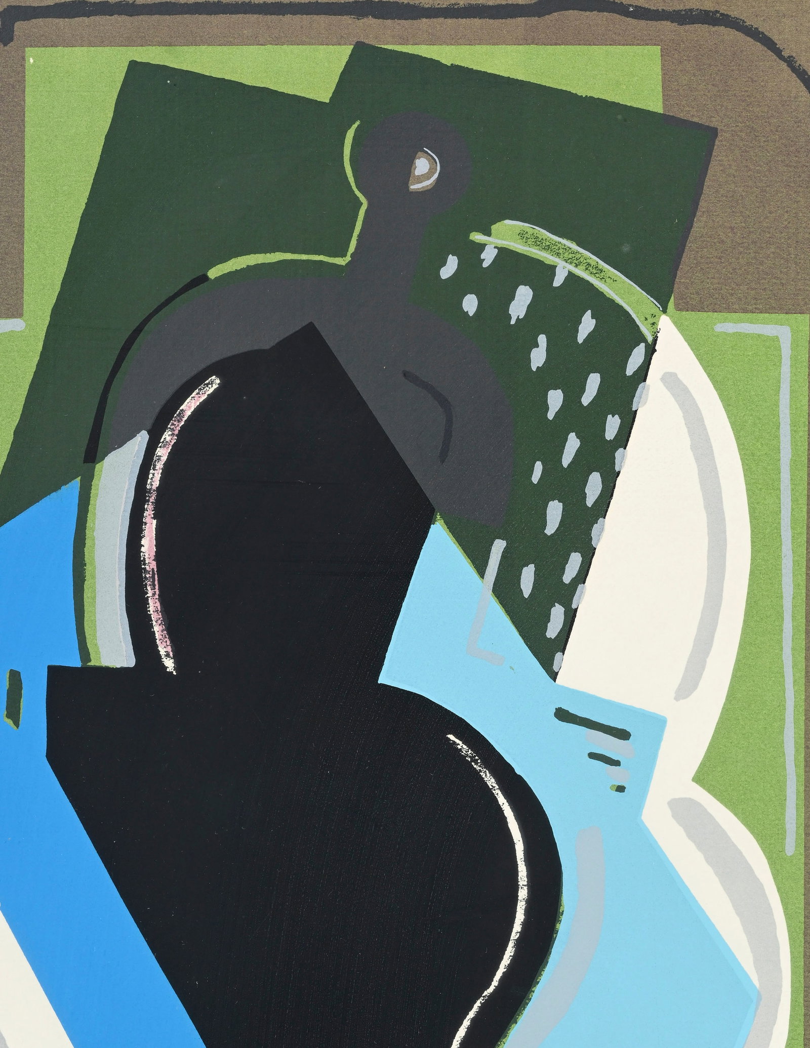 Albert Gleizes (1881-1953), "Portrait de Mrs Walter Fleisher", c.1927, lithographie en couleurs, cac - 3