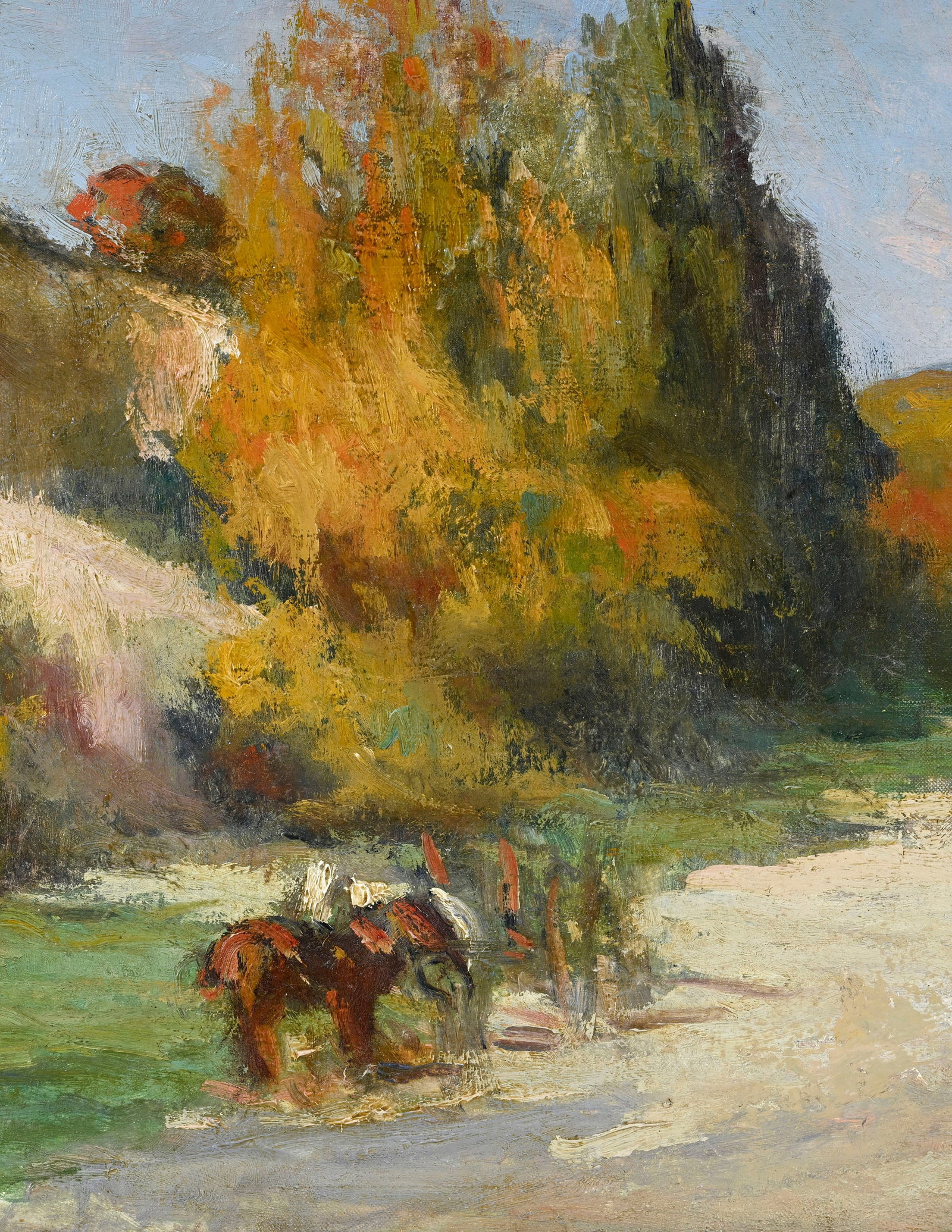 Maximilien Luce (1858-1941), Paysage animé, huile sur toile, signée, 38x46 cm Provena - 3