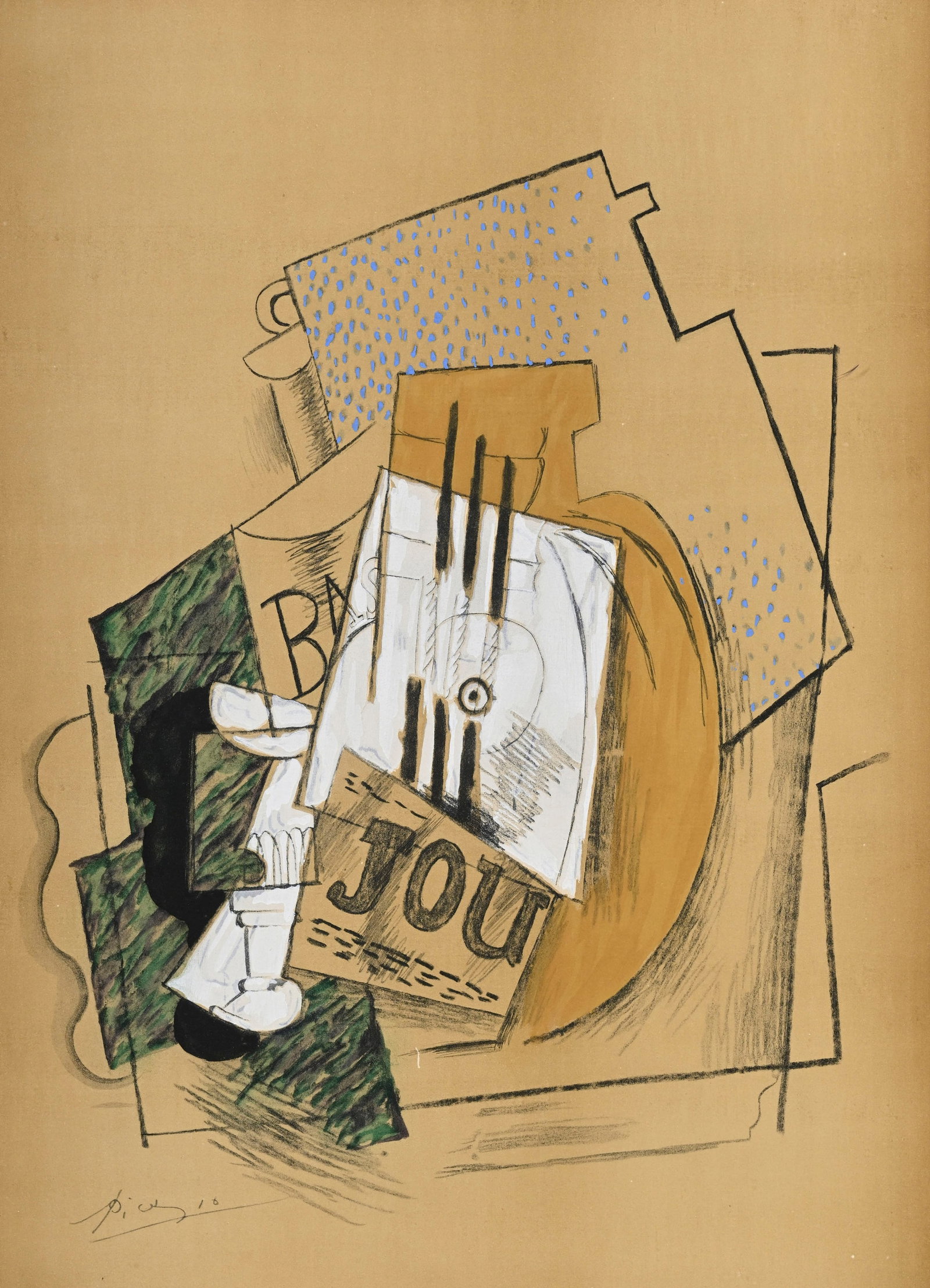Pablo Picasso (1881-1973), d'après, Papier collés, procédé Jacomet, signé d (1 of 5)