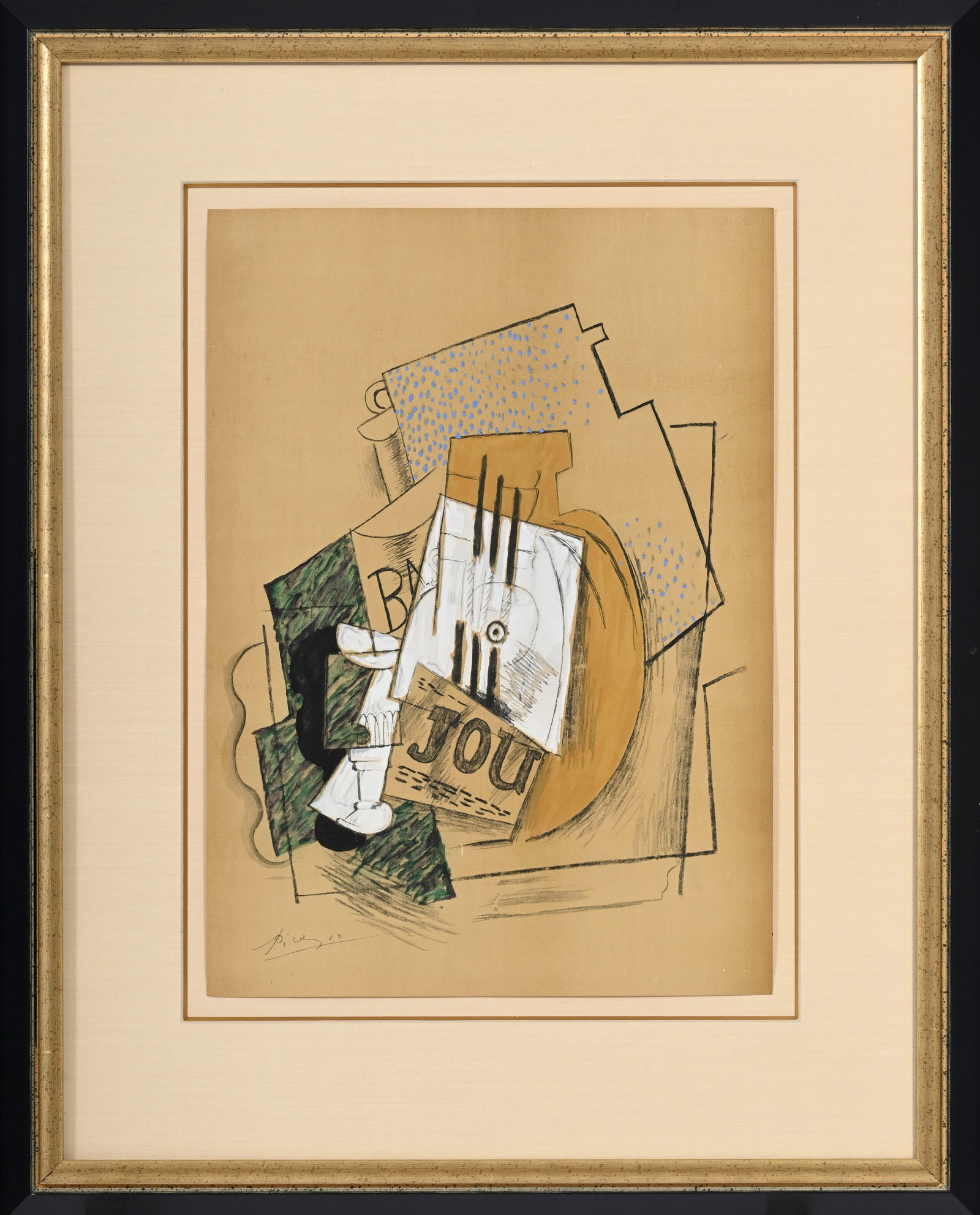 Pablo Picasso (1881-1973), d'après, Papier collés, procédé Jacomet, signé d - 2