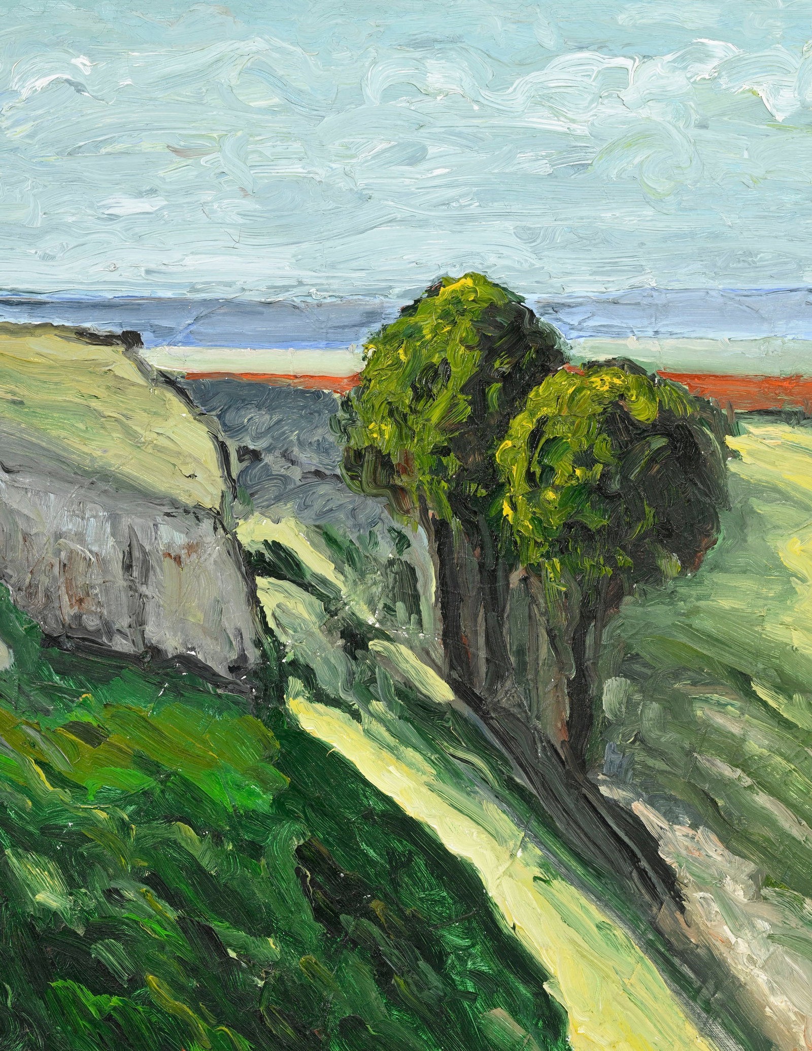 René Seyssaud (1867-1952), "Paysage en bord de mer"_,_ huile sur toile, signée, contresign - 2