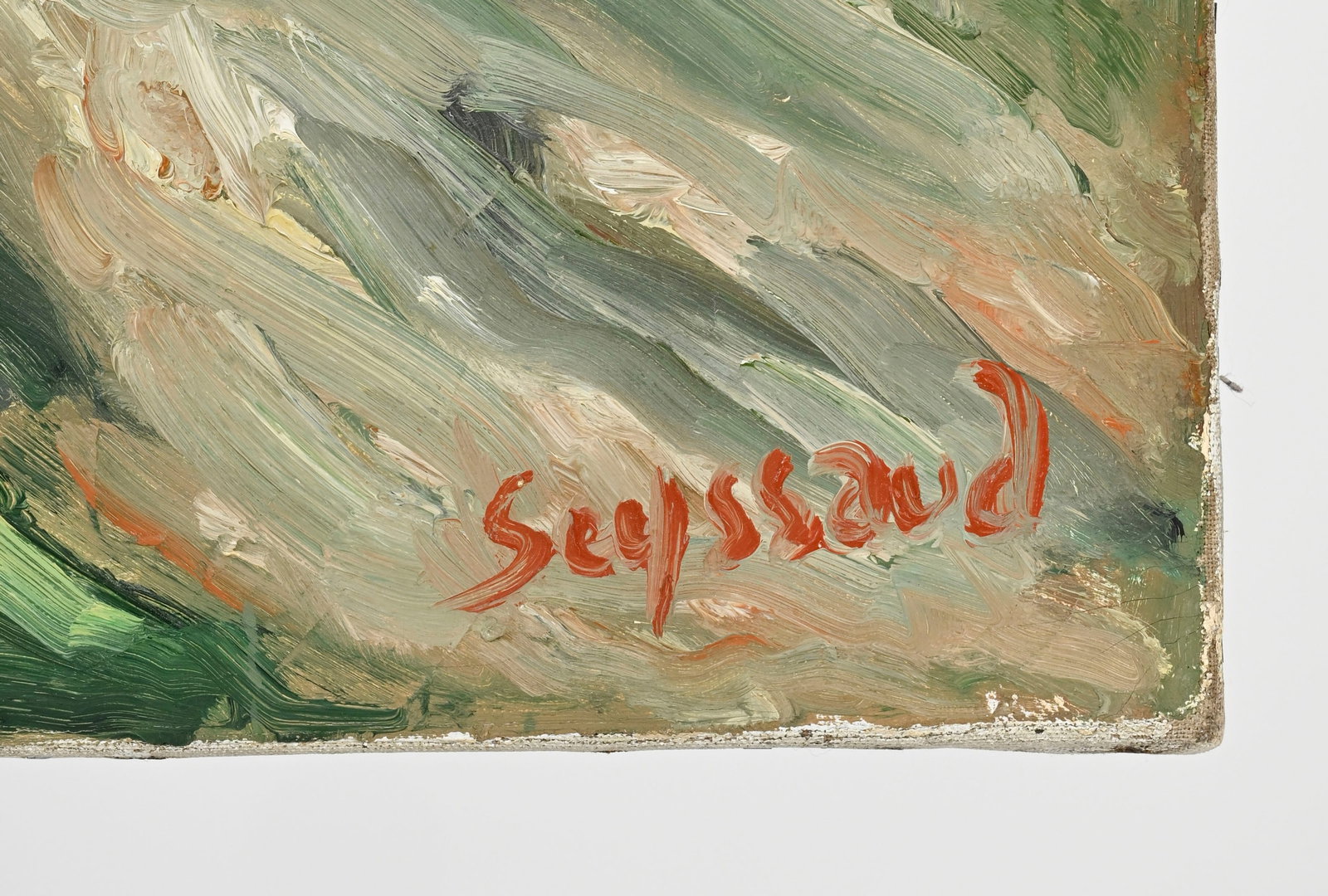 René Seyssaud (1867-1952), "Paysage en bord de mer"_,_ huile sur toile, signée, contresign - 3