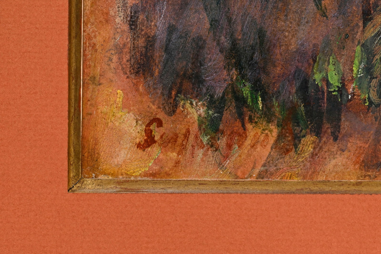 René Seyssaud (1867-1952), "Les Pins du Palous", technique mixte sur carton, signée, 39x60 - 4