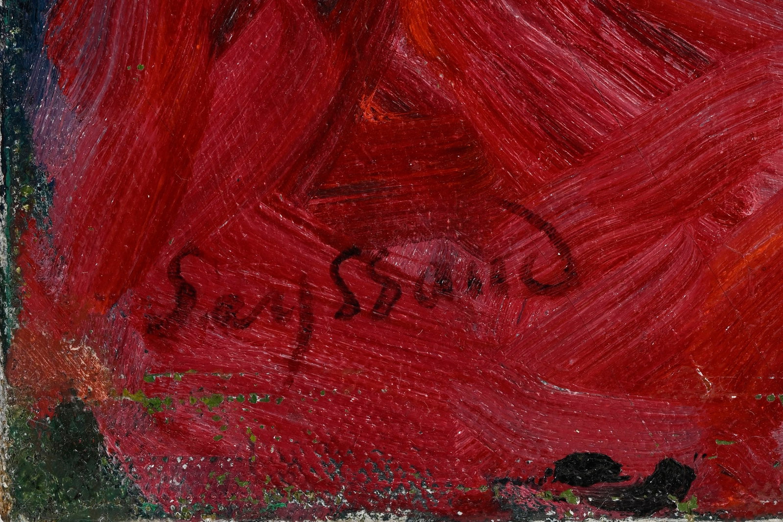 René Seyssaud (1867-1952), Bouquet d'anémones, huile sur toile, signée, 82x54,5 cm P - 3