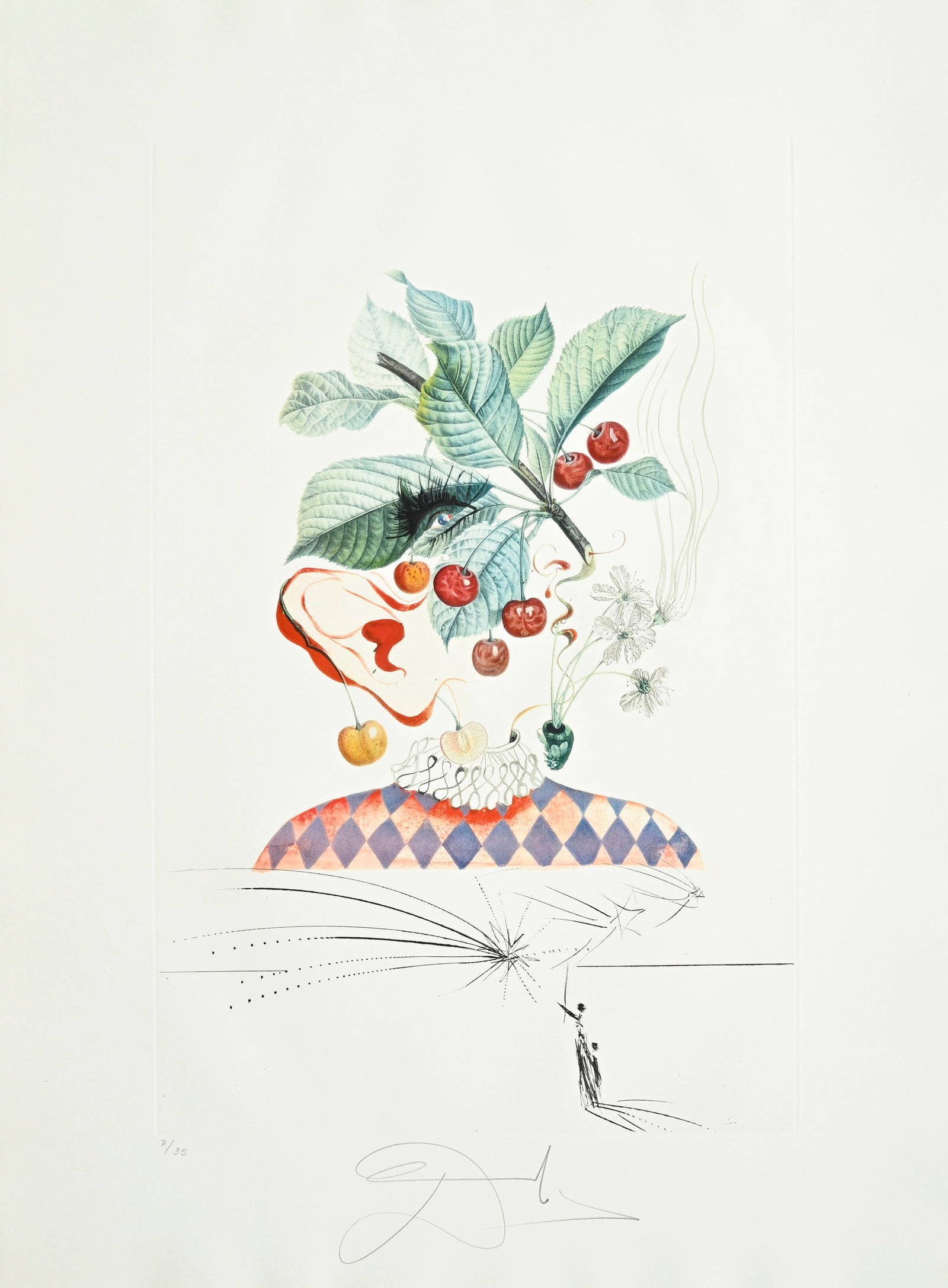 Salvador Dali (1904-1989), "FlorDali - Les Fruits", 1969, 10 pointes-sèches et lithographies en - 6